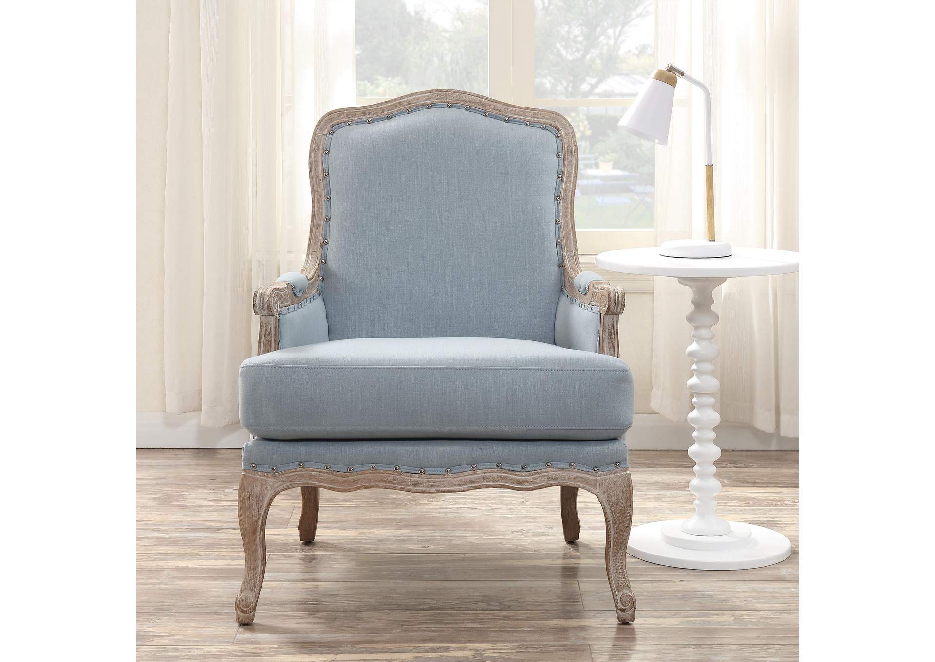 Artesia 1725 Arm Chair Midtown Light Blue Sta3 image 1