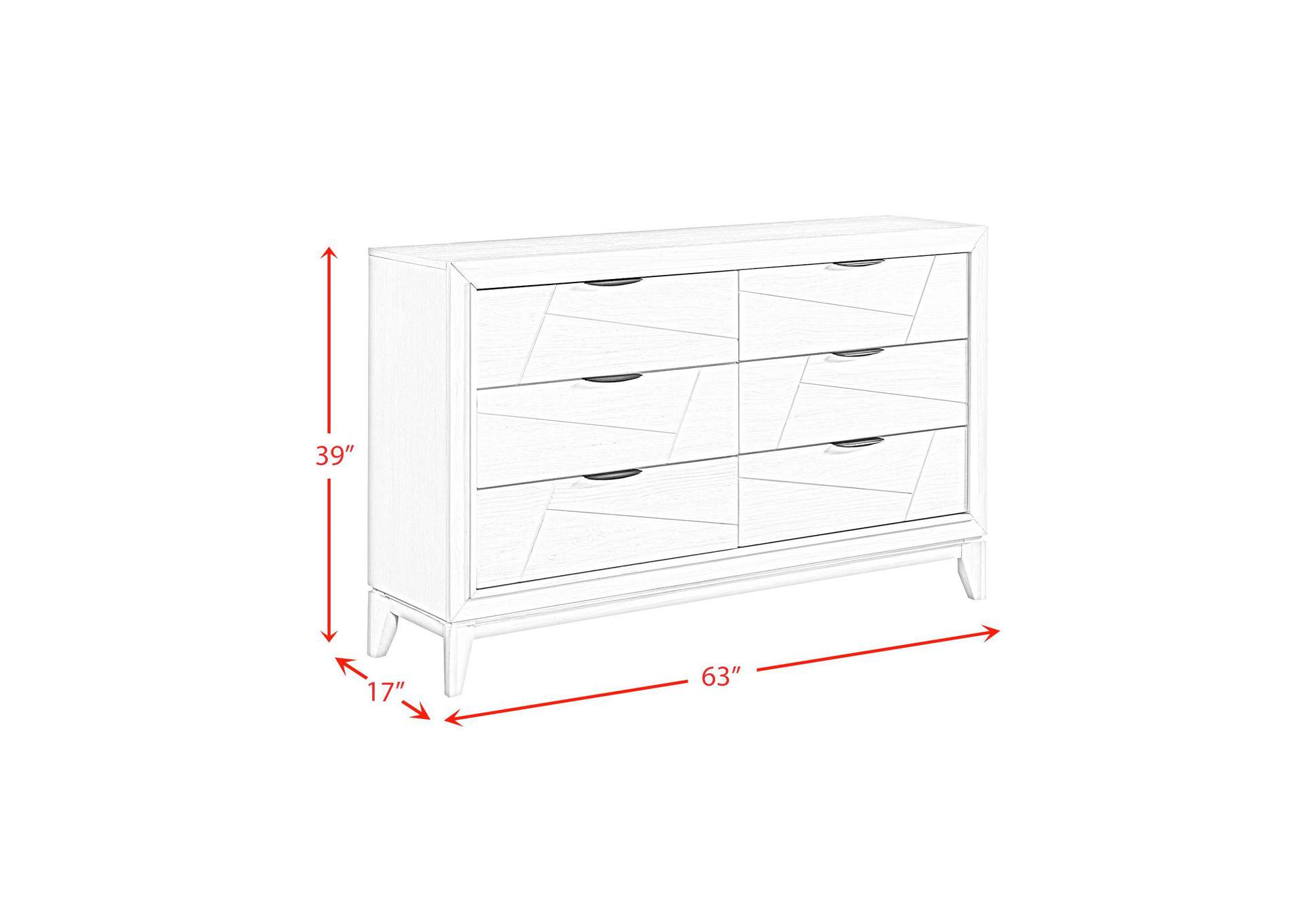 Artis Dresser In White image 3
