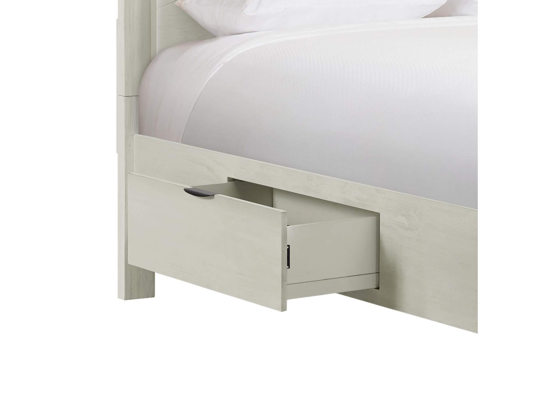 Artis King Bed With Storage In White image 5