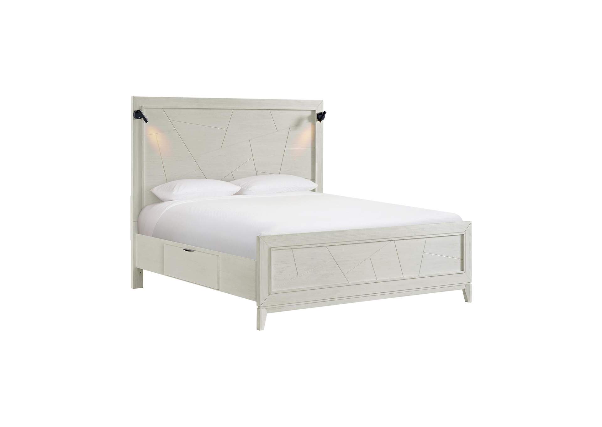 Artis King Bed With Storage In White image 9