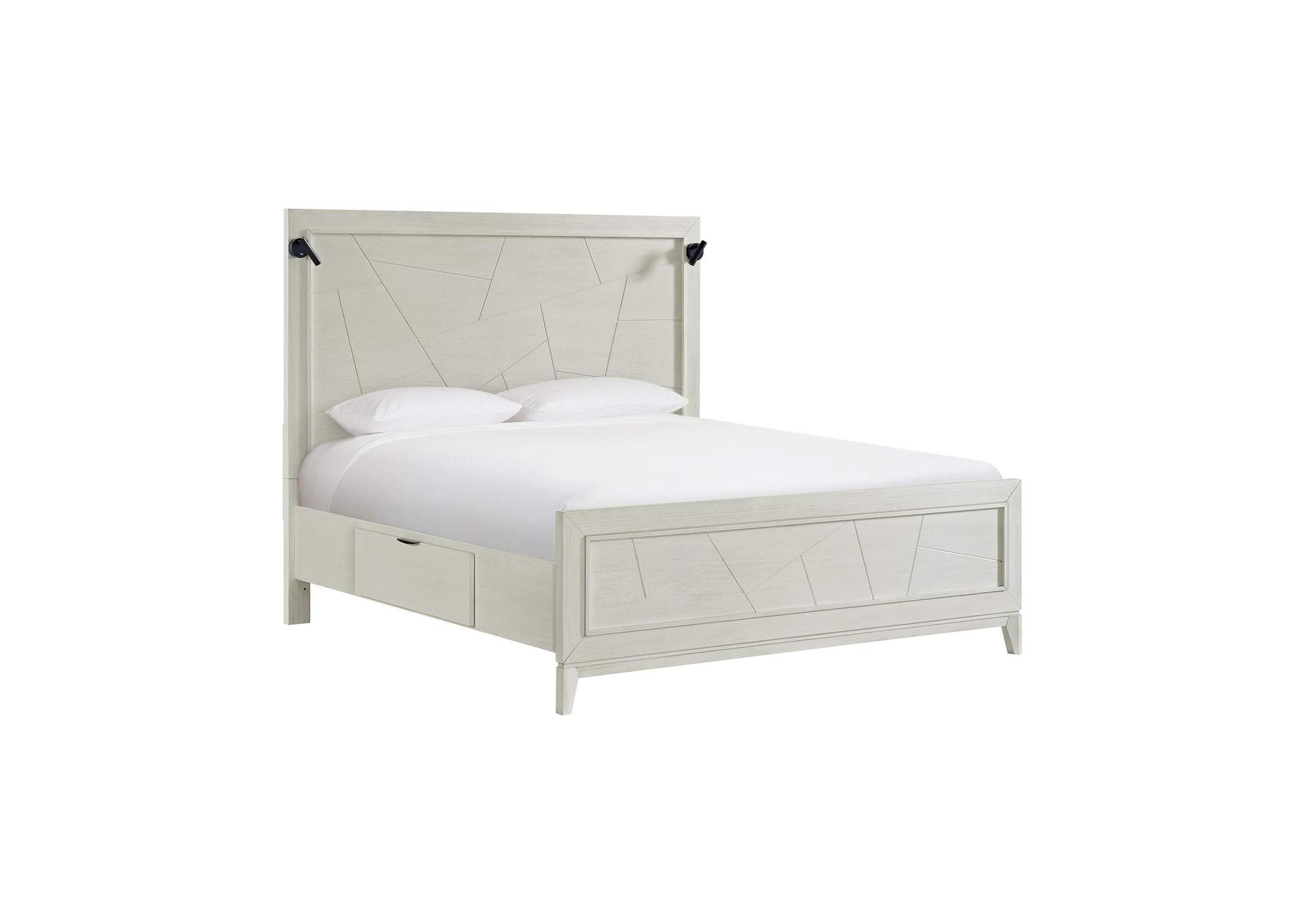 Artis King Bed With Storage In White image 8