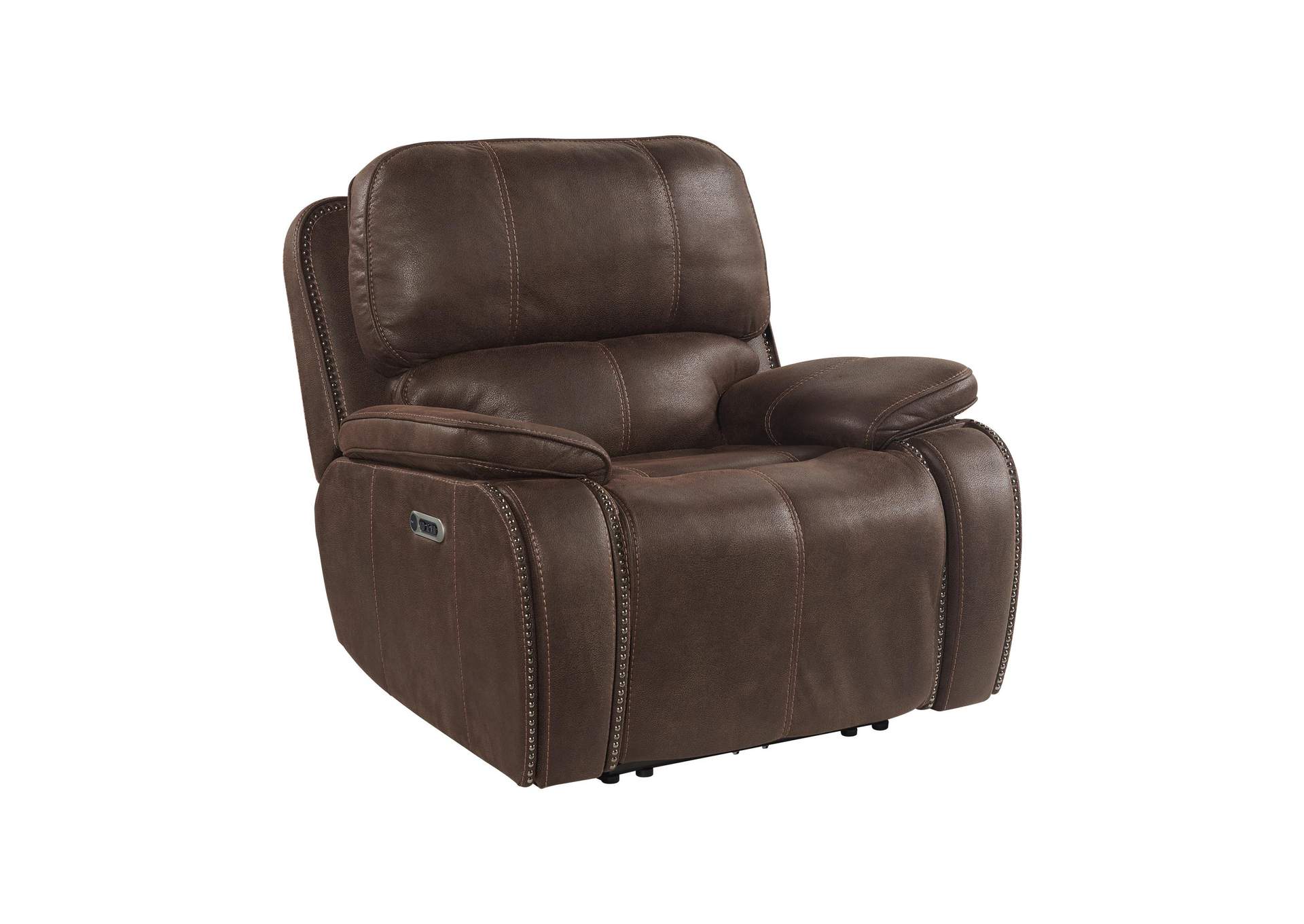 Atlantis Power Motion Recliner With Power Head Recliner In Heritage Coffee image 5