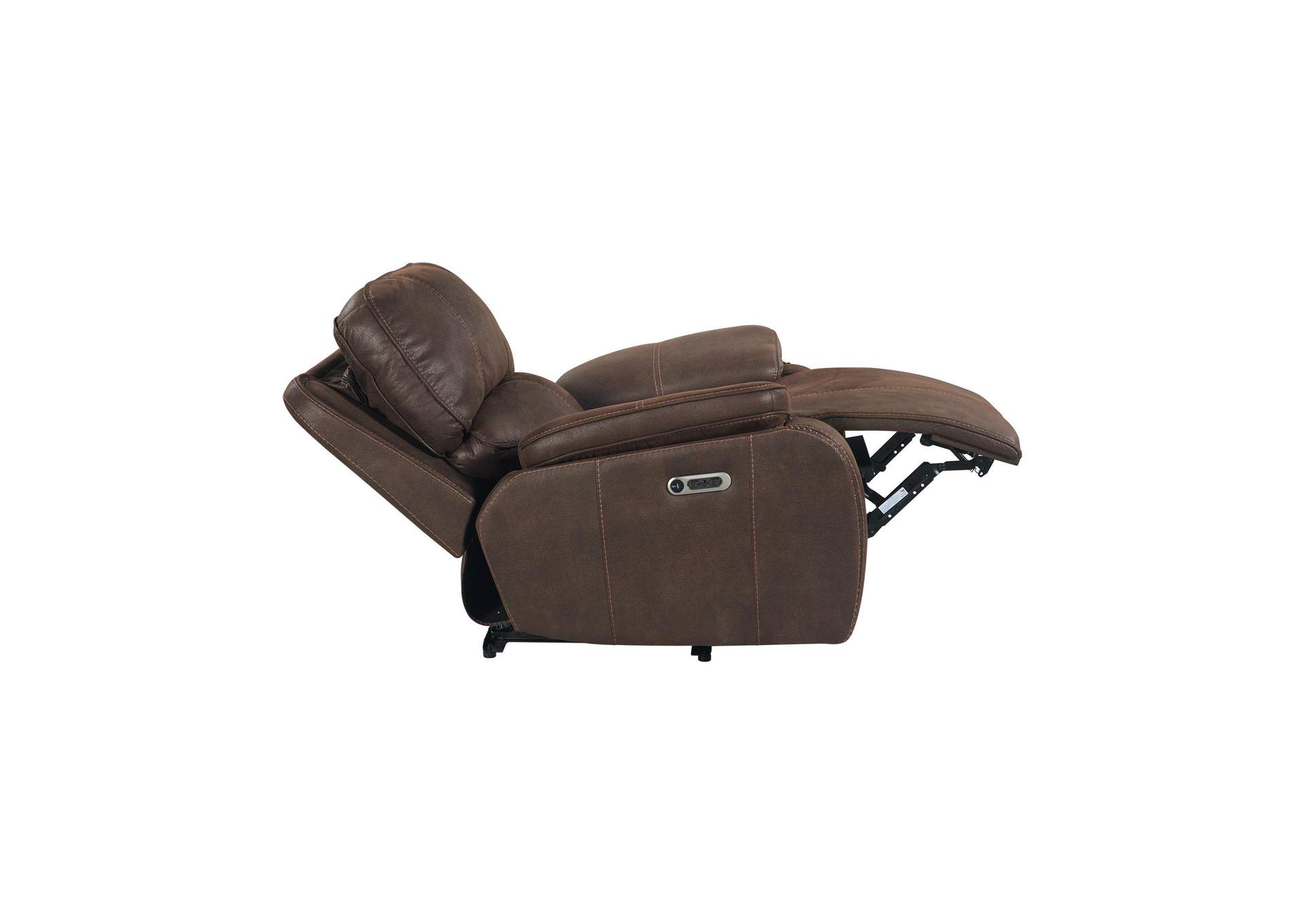Atlantis Power Motion Recliner With Power Head Recliner In Heritage Coffee image 7