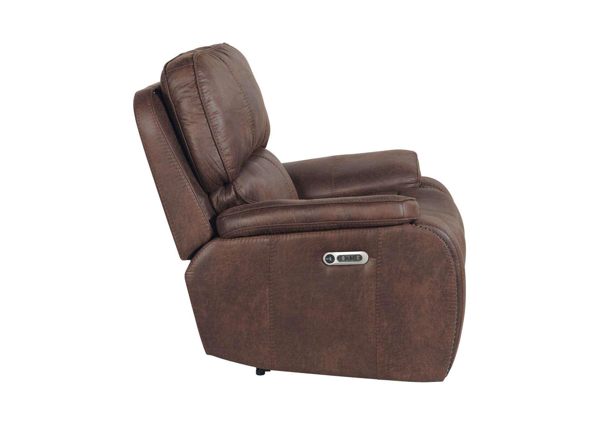Atlantis Power Motion Recliner With Power Head Recliner In Heritage Brown image 10
