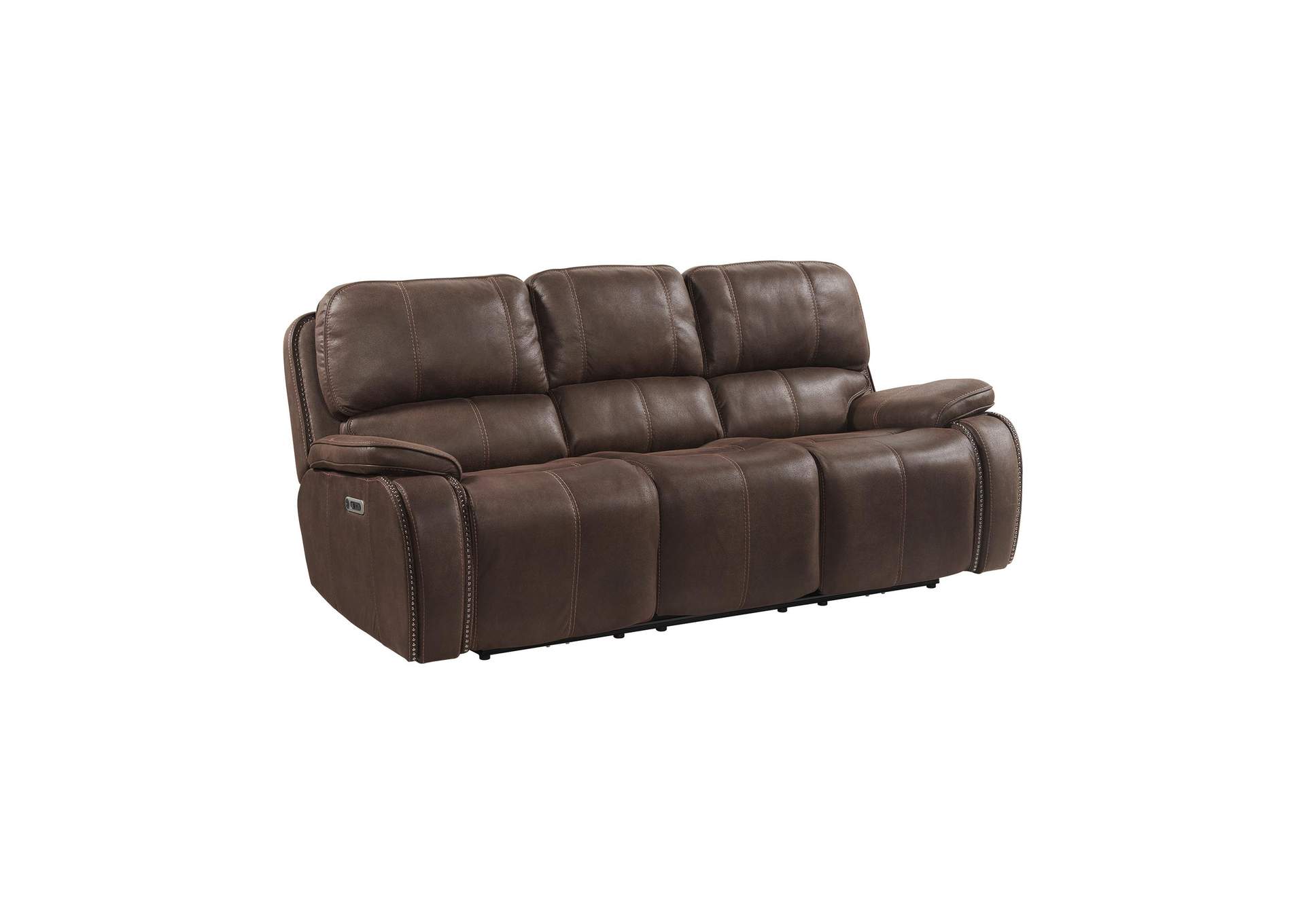 Atlantis Power Motion Sofa With Power Headrest In Heritage Coffee image 8