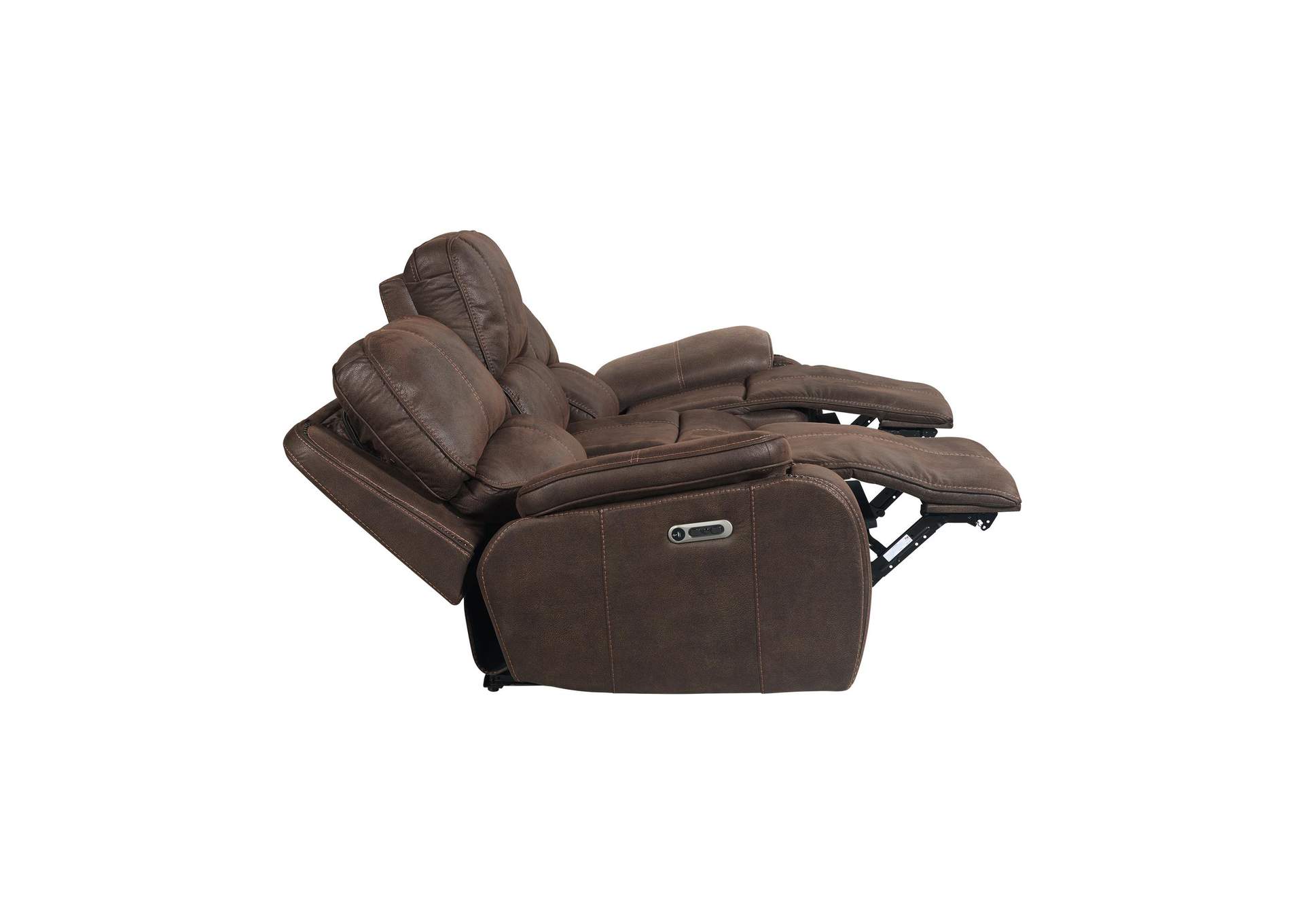 Atlantis Power Motion Sofa With Power Headrest In Heritage Coffee image 11