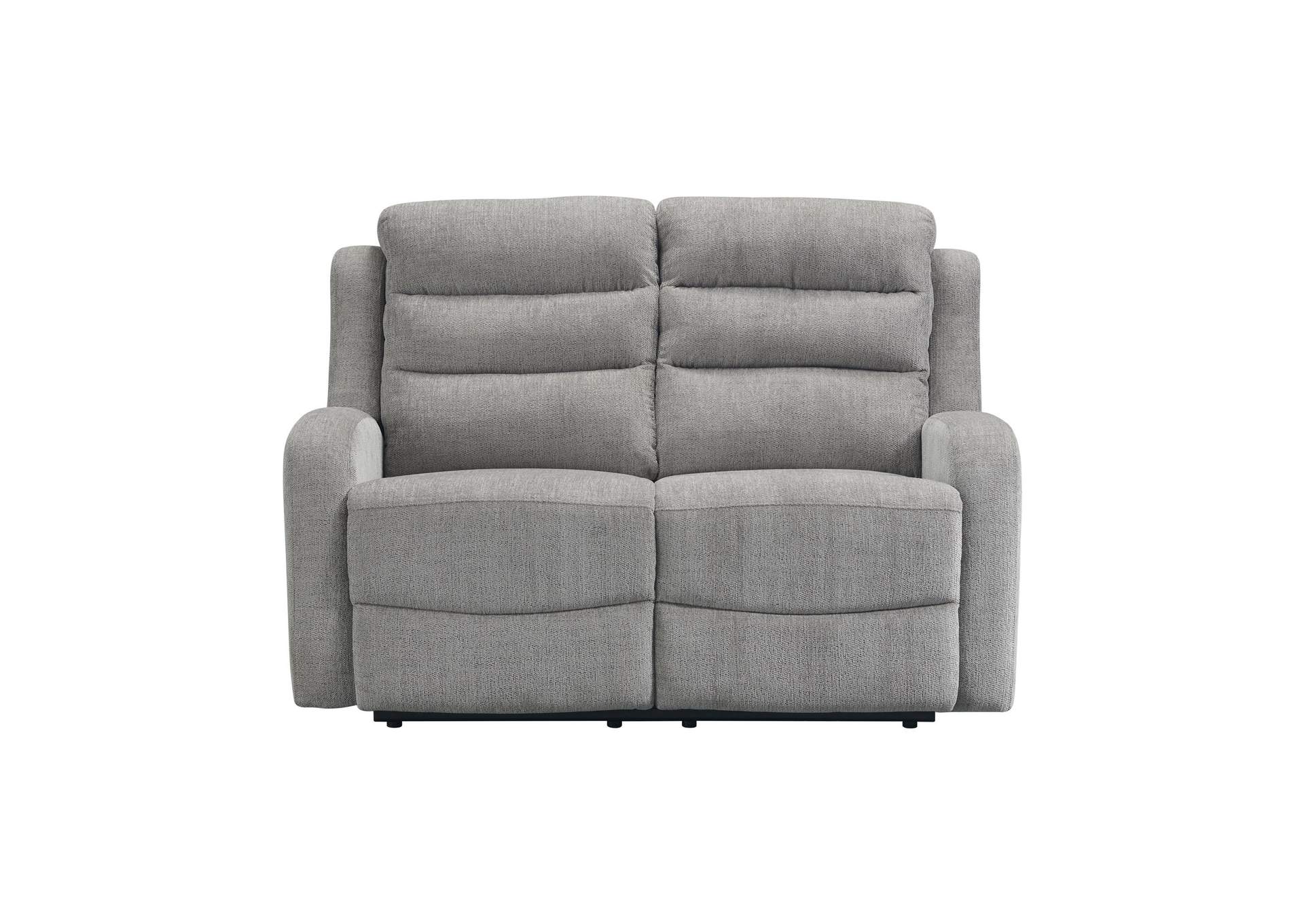Avanti Power Motion Loveseat With Power Motion Head Recliner In Whiskers Nature Grey image 4