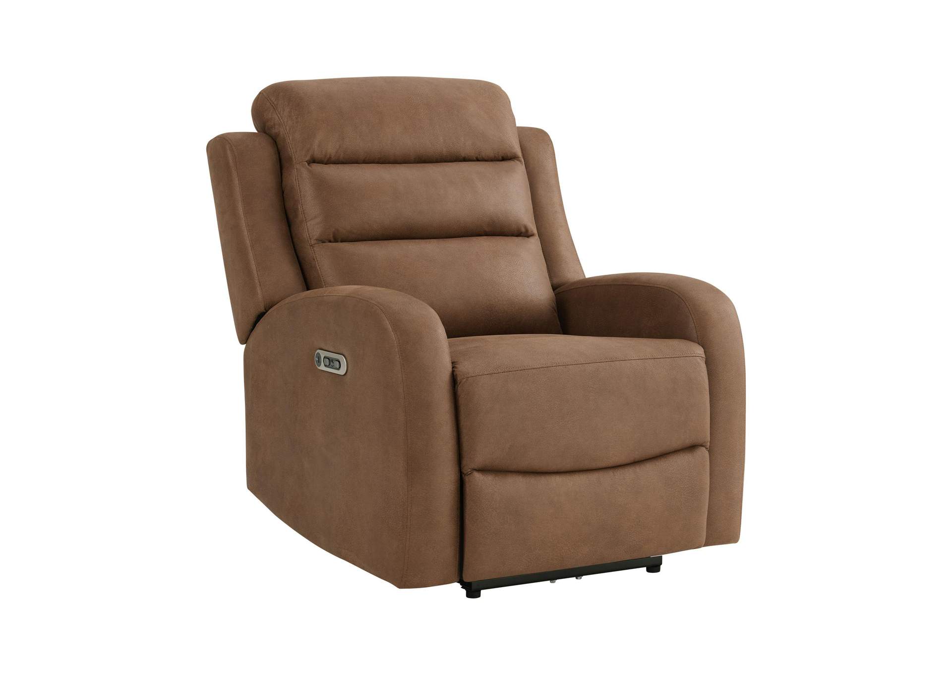Avanti Power Recliner With Power Motion Head Recliner In Whiskers Pu Brown image 6
