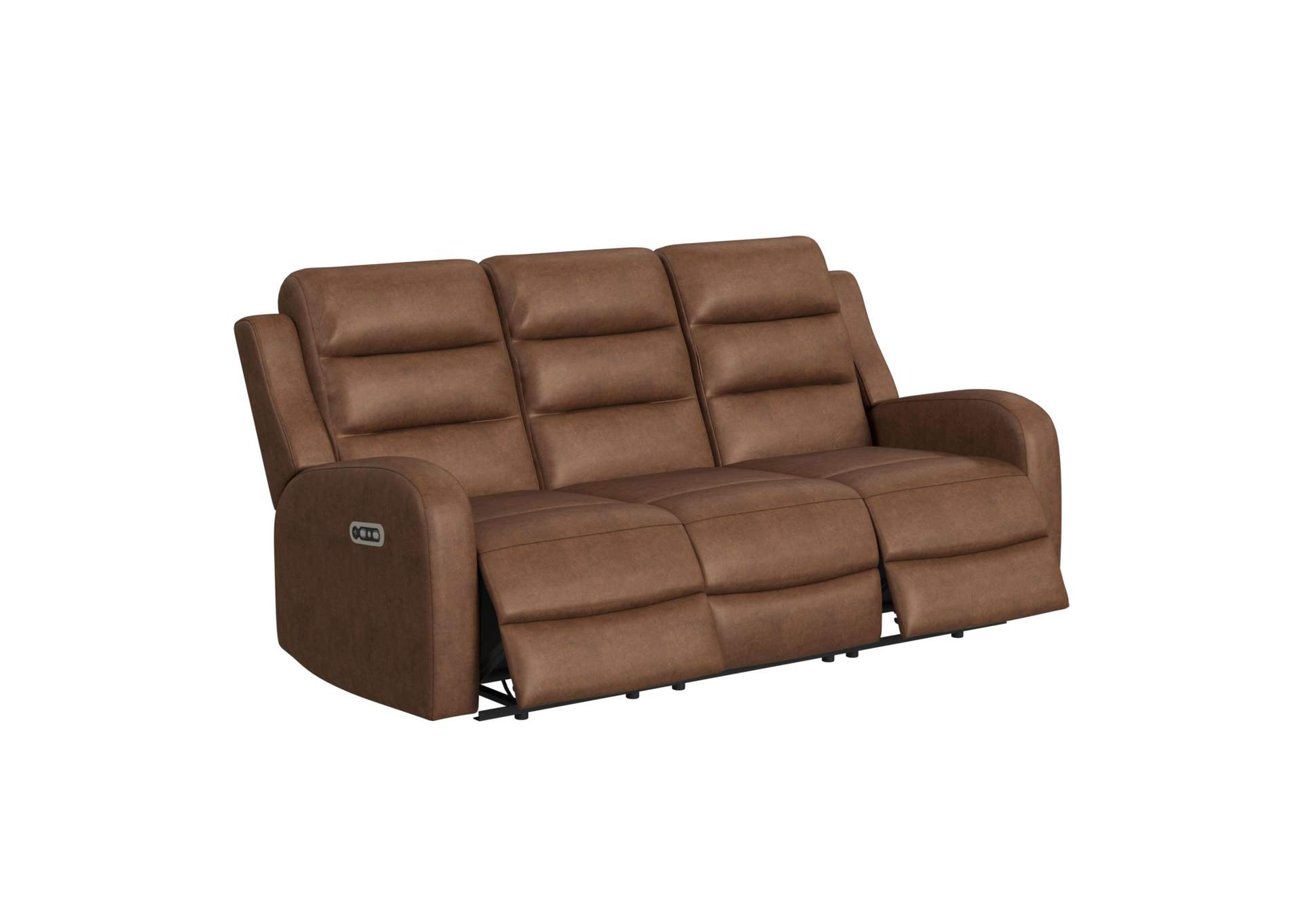Avanti 2 Piece Living Room Set In Whiskers Pu Brown - Sofa Loveseat image 4