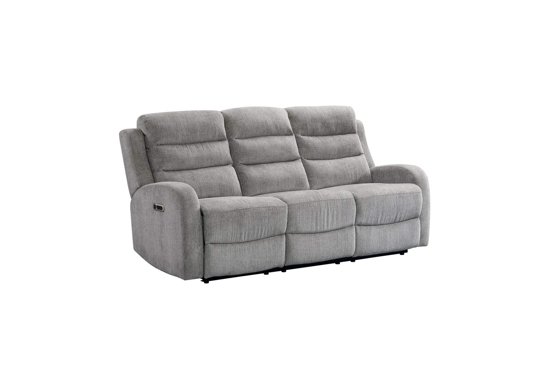 Avanti Power Motion Sofa With Power Motion Head Recliner In Whiskers Nature Grey image 9