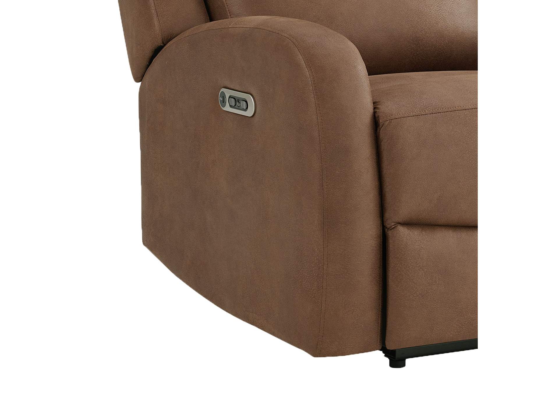 Avanti 2 Piece Living Room Set In Whiskers Pu Brown - Sofa Loveseat image 9