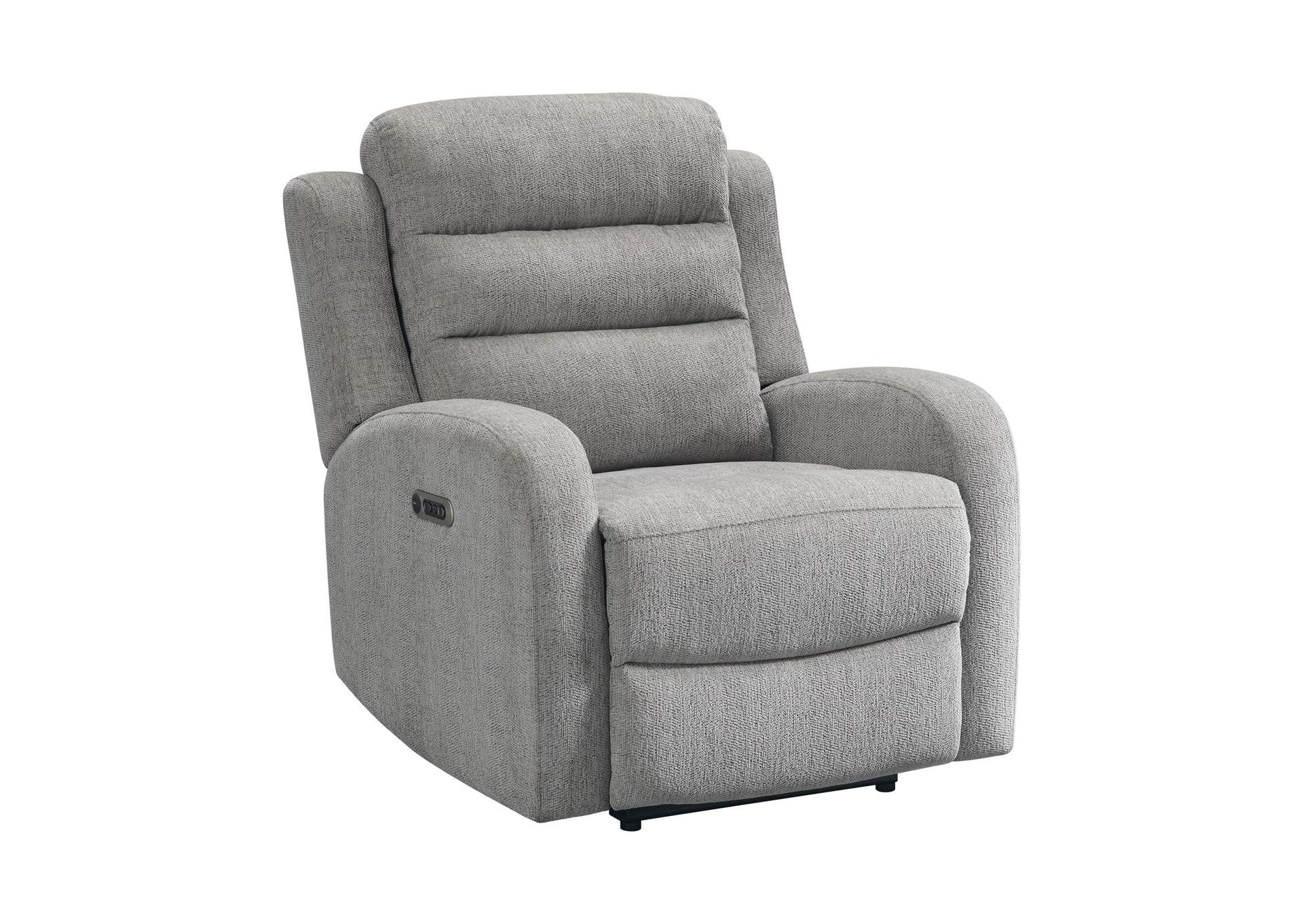 Avanti Power Recliner With Power Motion Head Recliner In Whiskers Nature Grey image 7