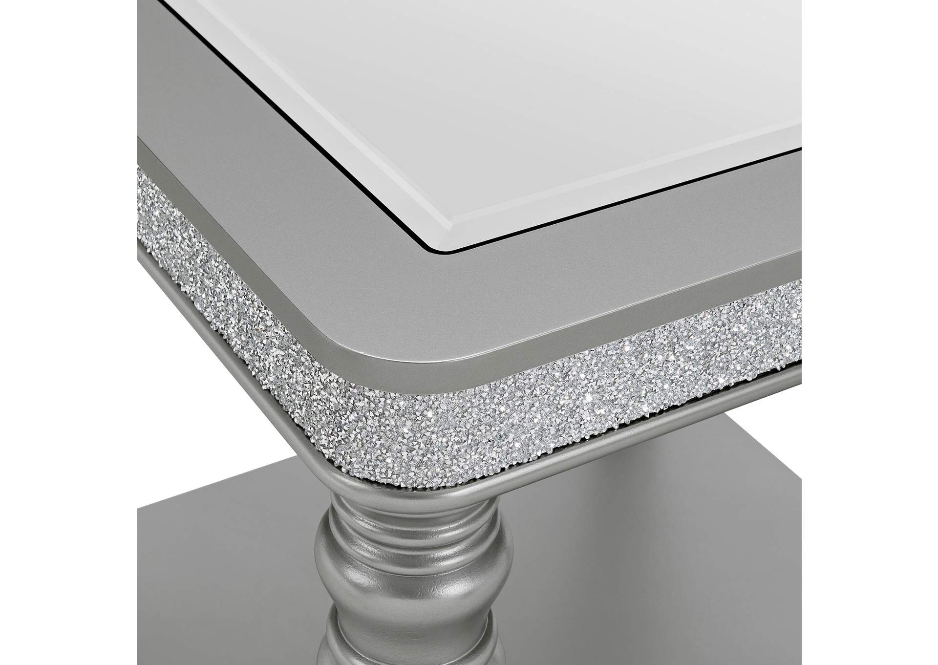 Avril End Table In Silver image 3