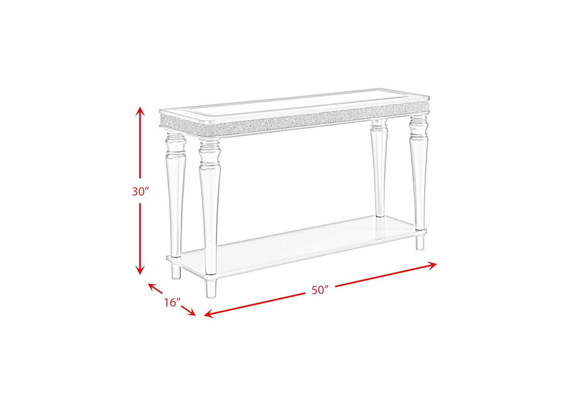 Avril Sofa Table In Silver image 6