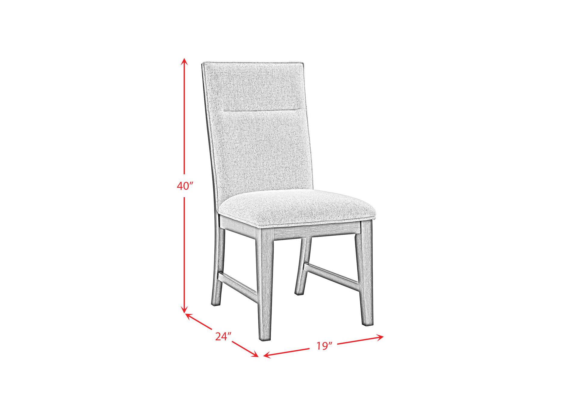 Axel Dining Chair With Light Grey Fabric In Espresso 2 Per Carton image 6
