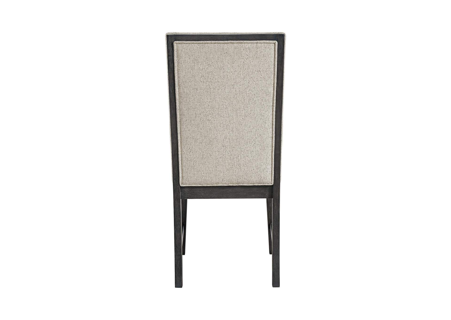 Axel Dining Chair With Light Grey Fabric In Espresso 2 Per Carton image 9
