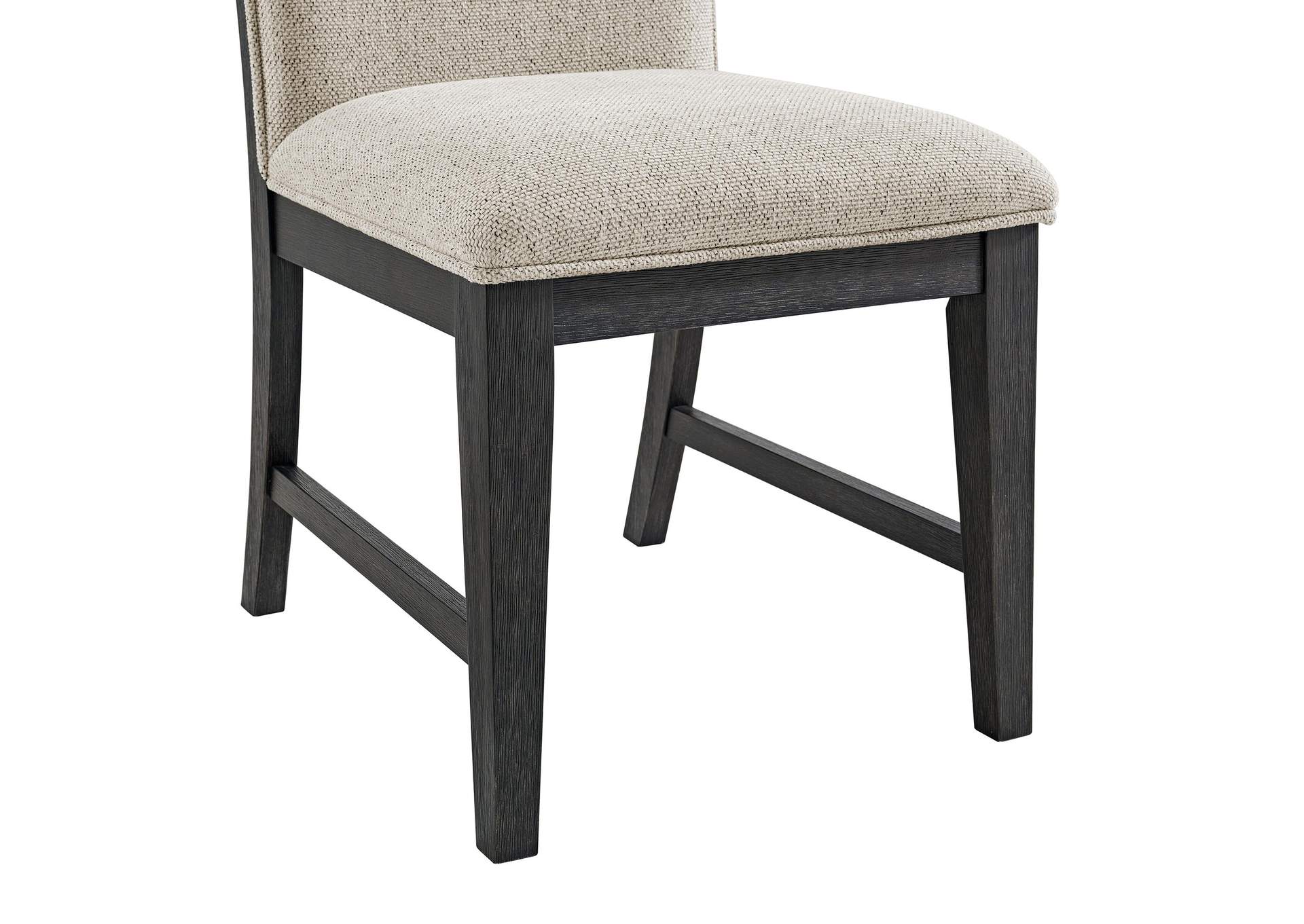 Axel Dining Chair With Light Grey Fabric In Espresso 2 Per Carton image 5