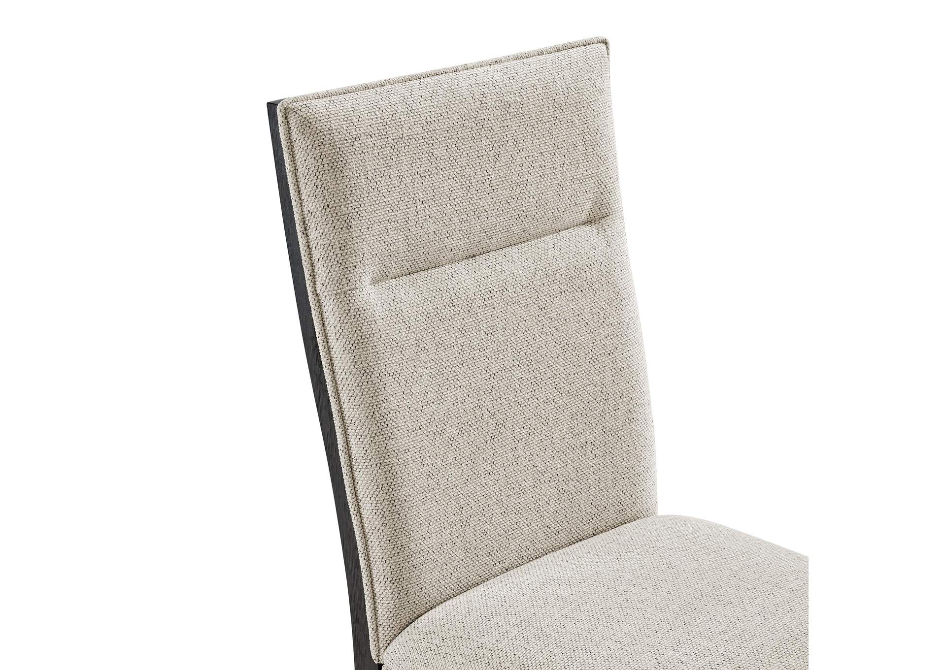 Axel Dining Chair With Light Grey Fabric In Espresso 2 Per Carton image 4