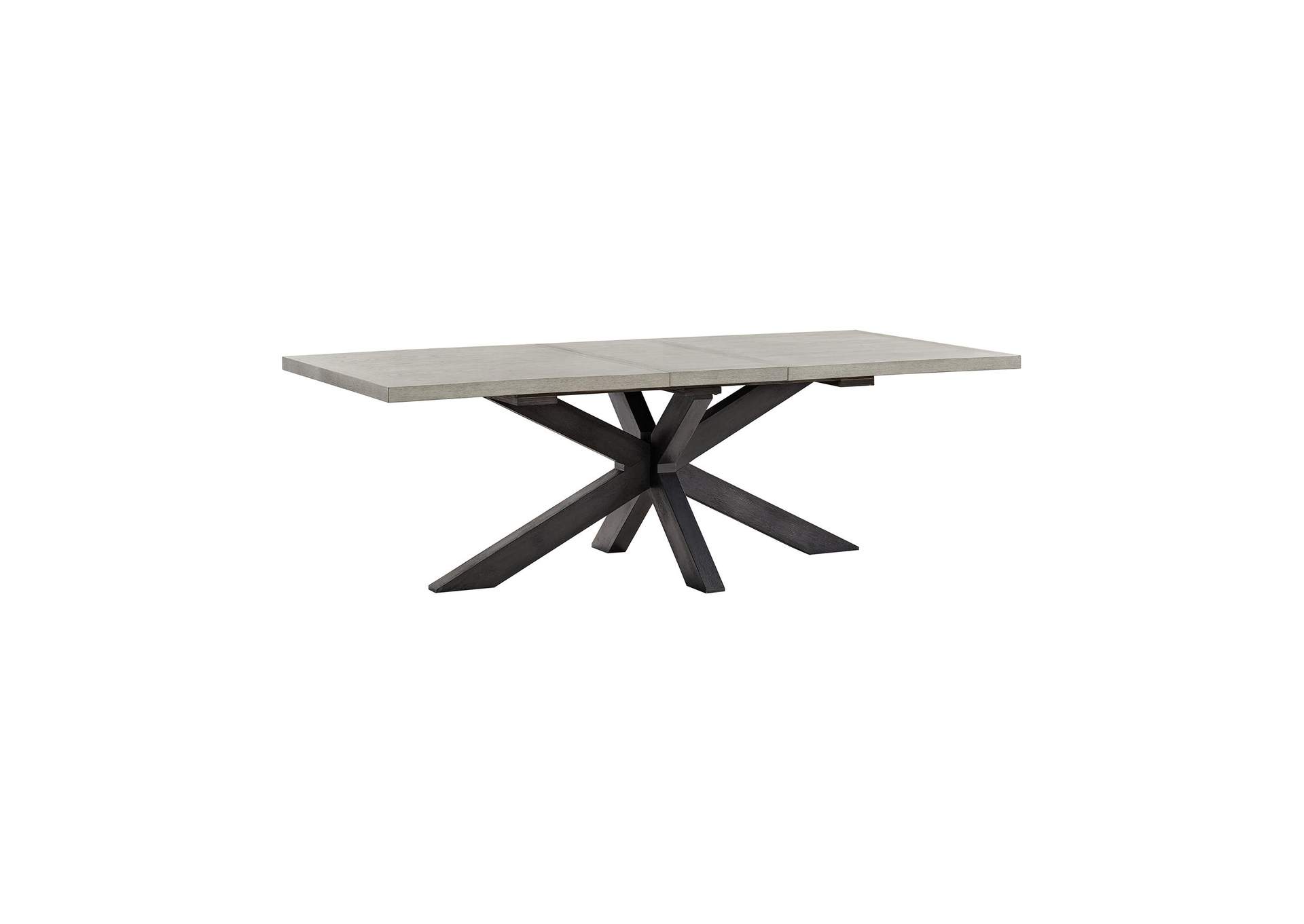 Axel Rectangular Dining Table With Light Grey Top 18 Leaf In Espresso image 3