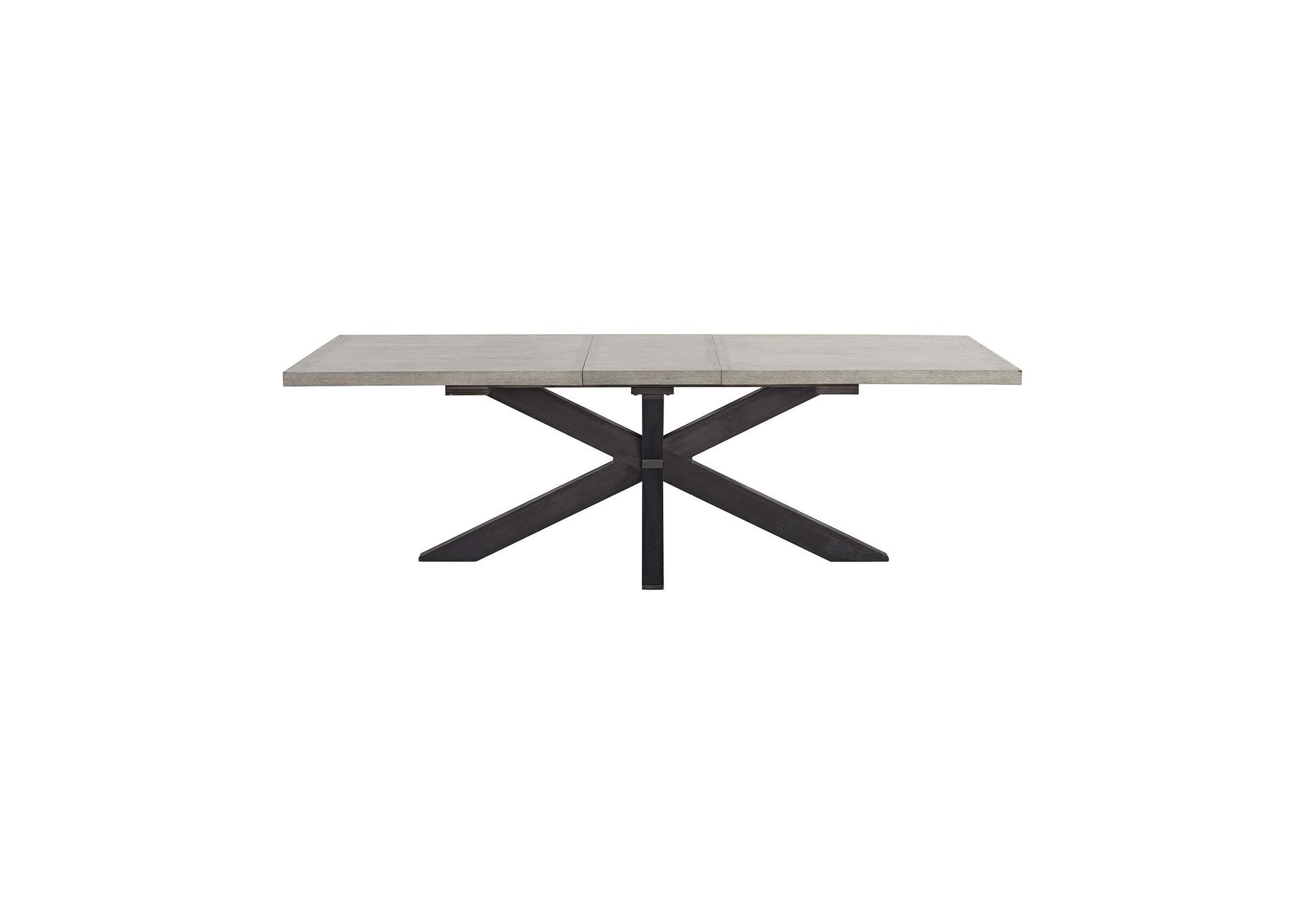 Axel Rectangular Dining Table With Light Grey Top 18 Leaf In Espresso image 4
