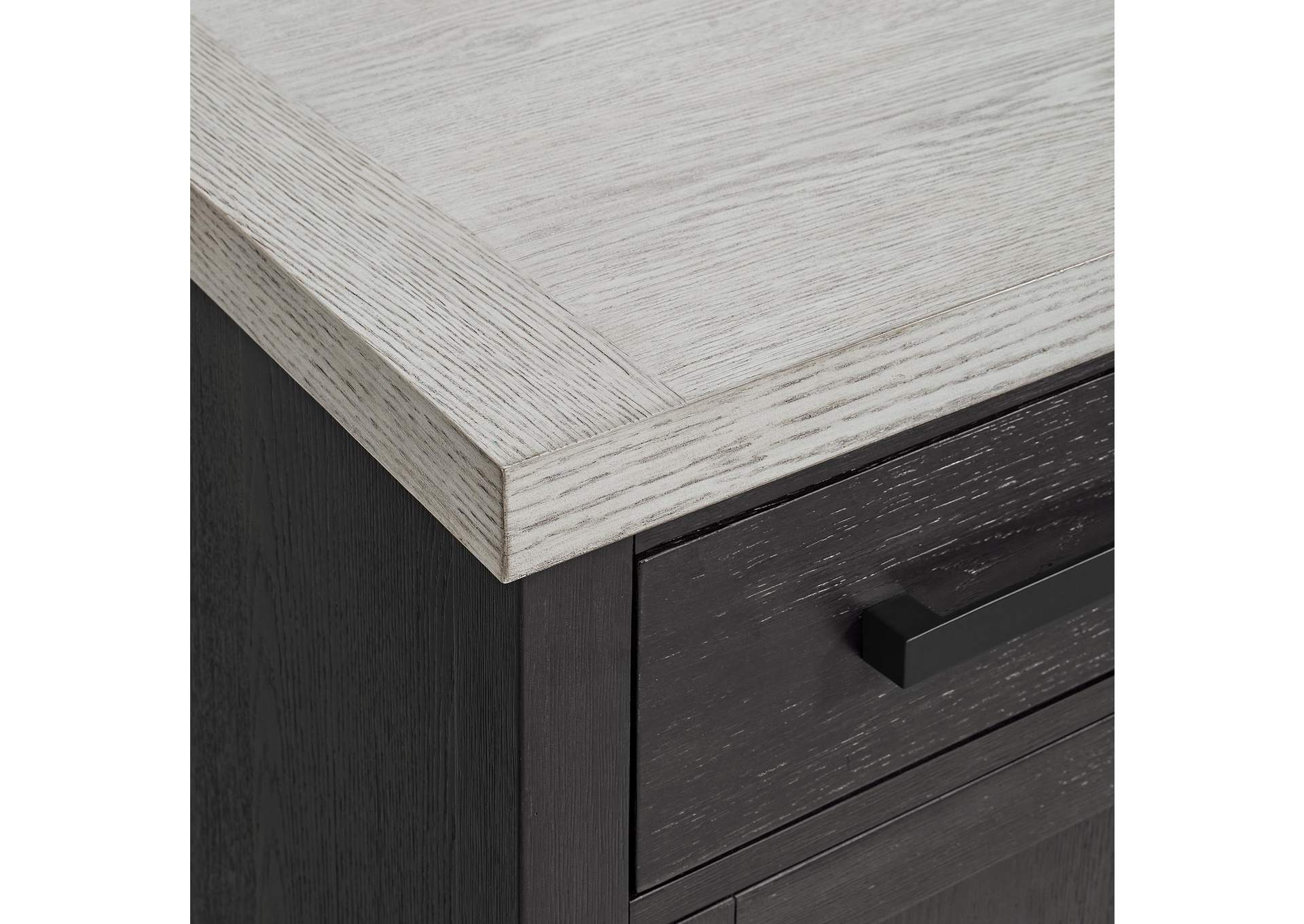Axel Server In Light Grey And Espresso image 5