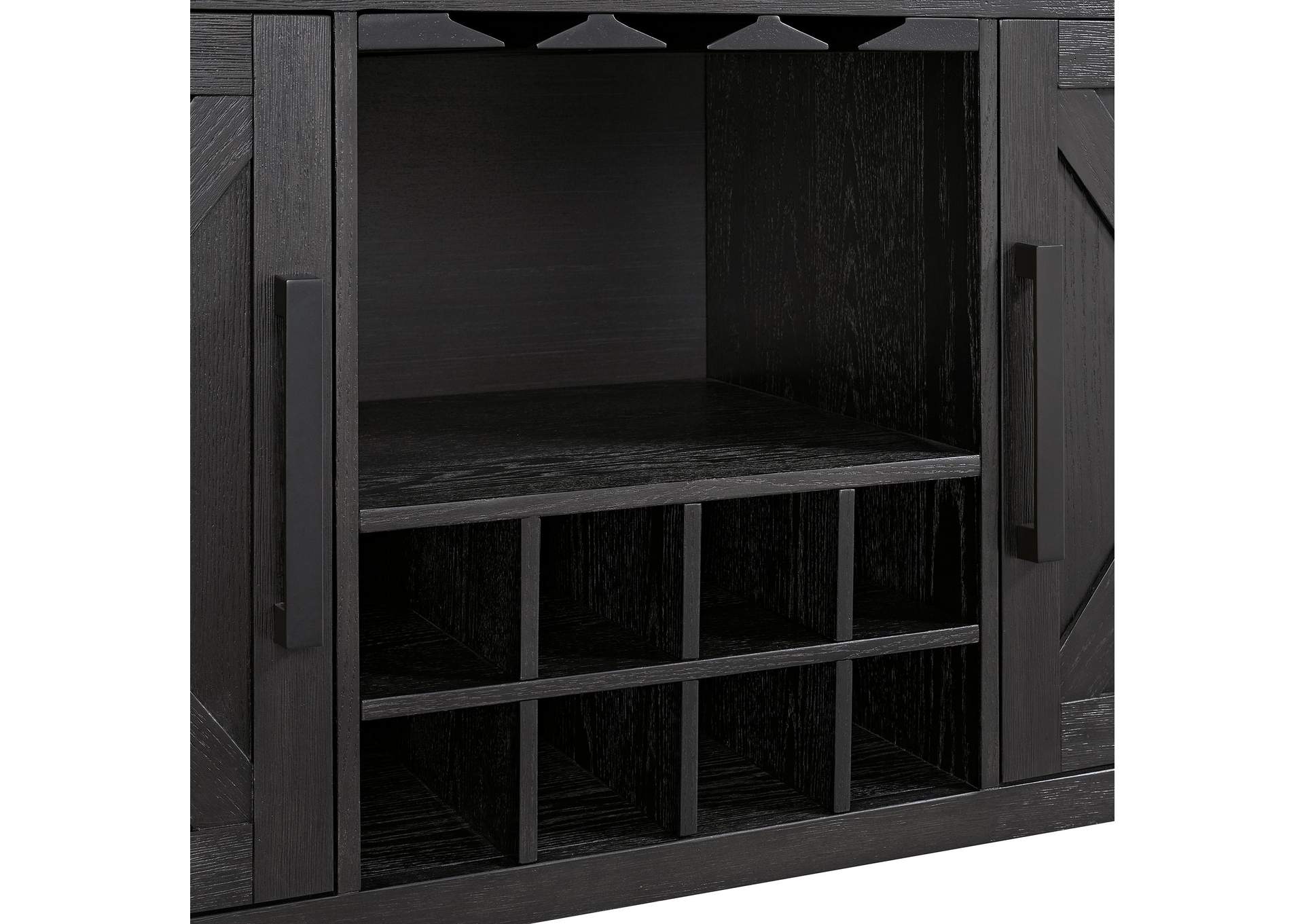 Axel Server In Light Grey And Espresso image 7