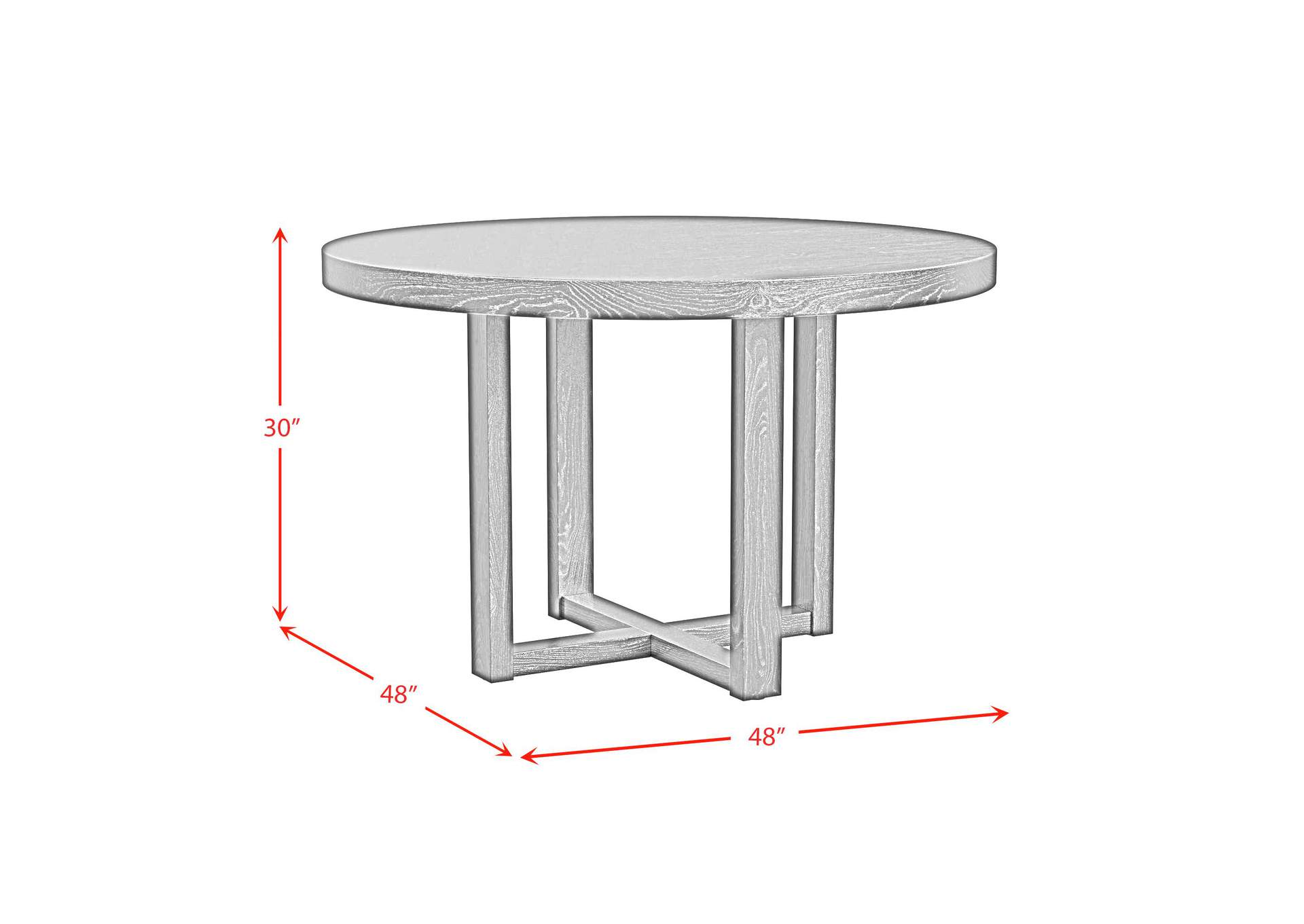 Bahama Breeze 475 Round Dining Table In Black image 5