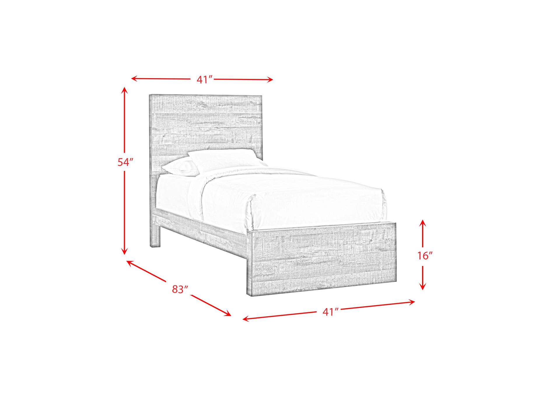 Bailey Drift Twin Panel Bed image 5