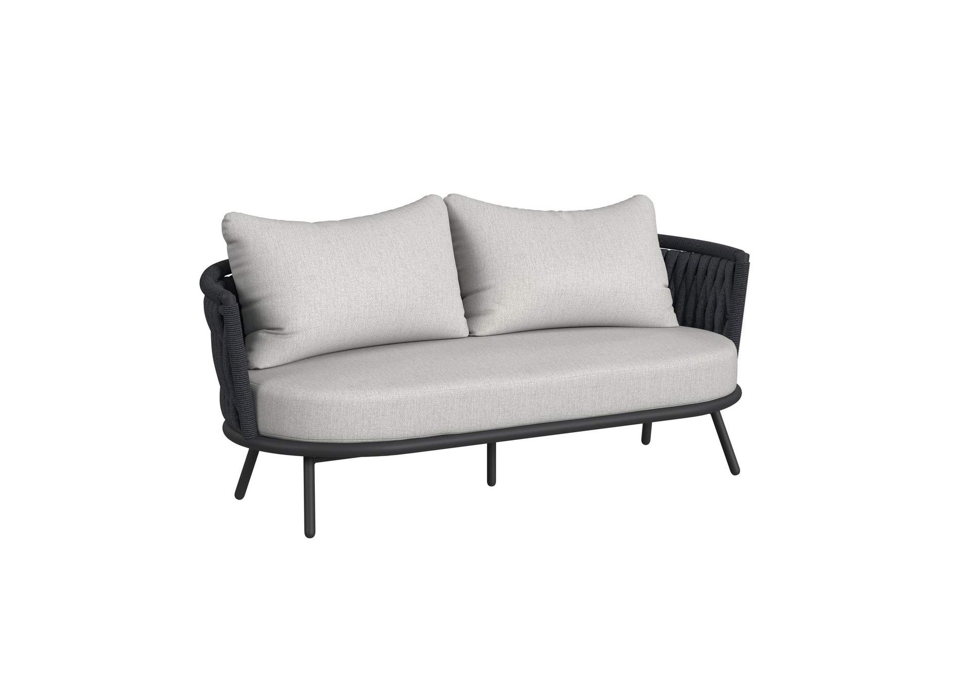 Bali Loveseat With Olefin Grey In Dark Grey image 6