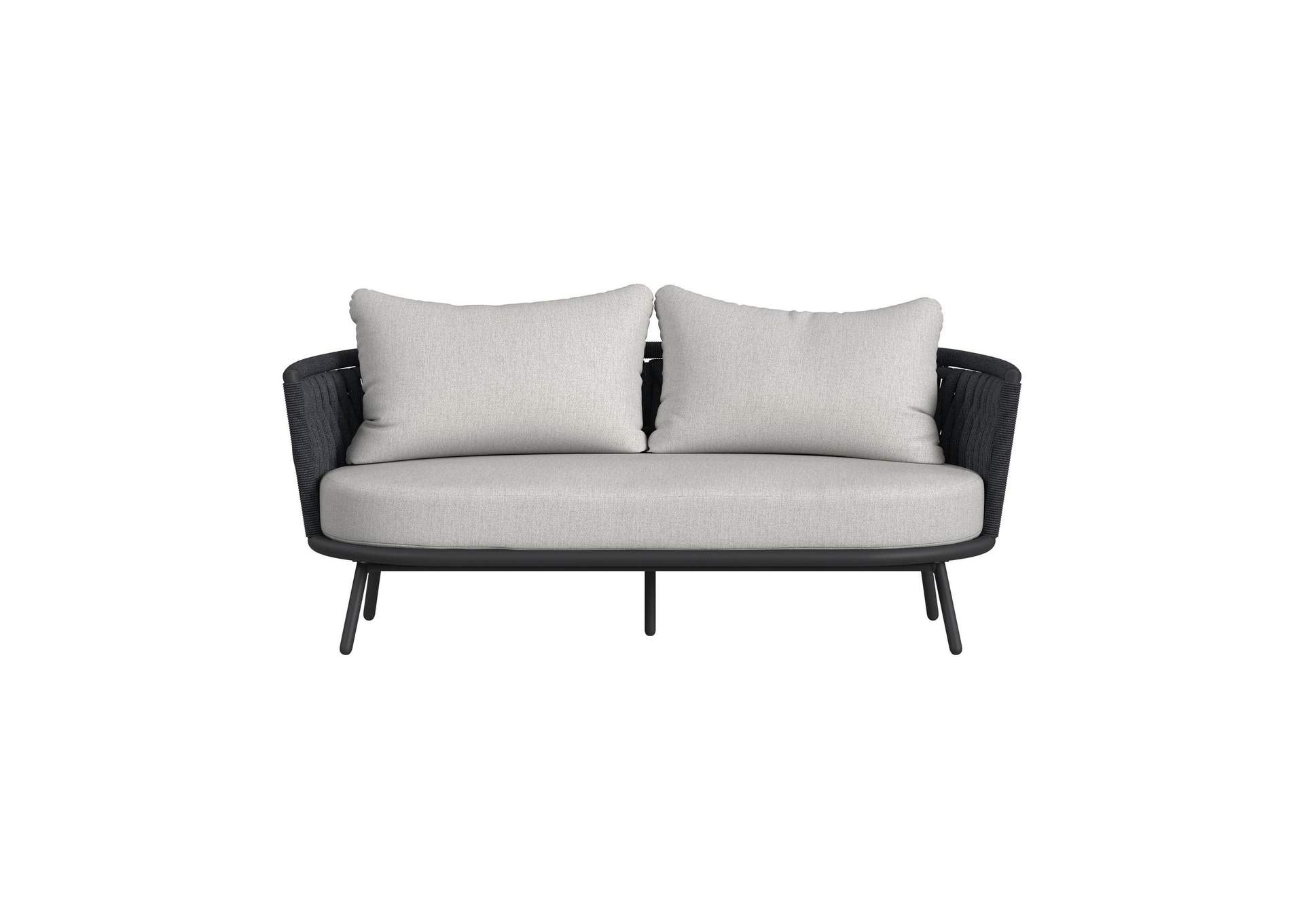 Bali Loveseat With Olefin Grey In Dark Grey image 7
