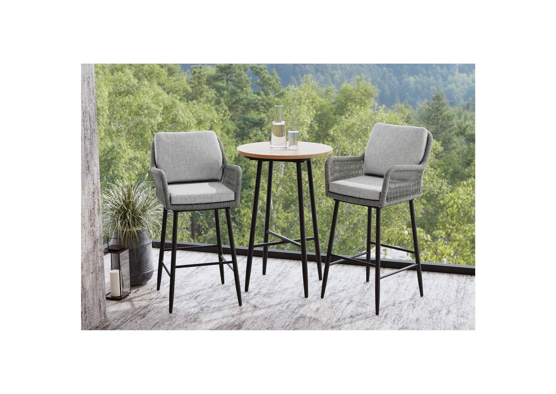 Bayhill Bar Table In Black image 1