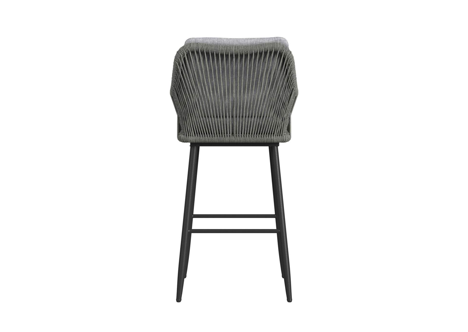 Bayhill Barstool With Grey Fabric In Black 2 Per Carton image 10