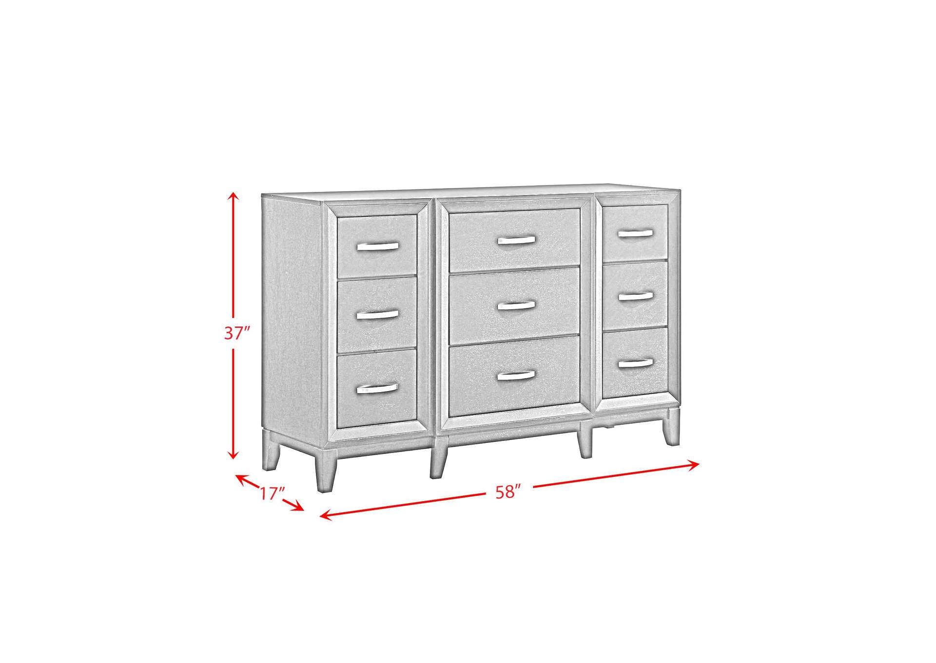 Beaumont 9 - Drawer Dresser In Merlot image 10