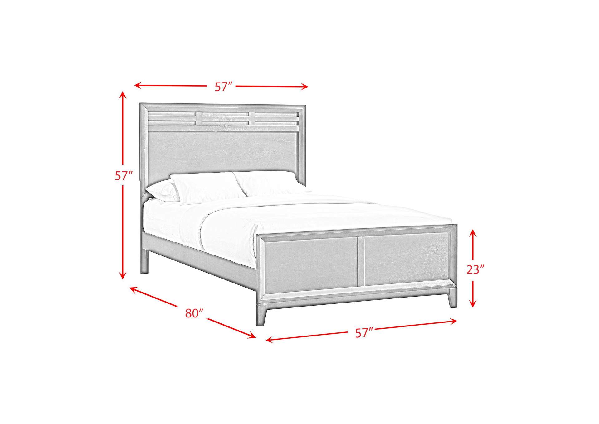 Beaumont Full Panel Bed In Merlot image 5