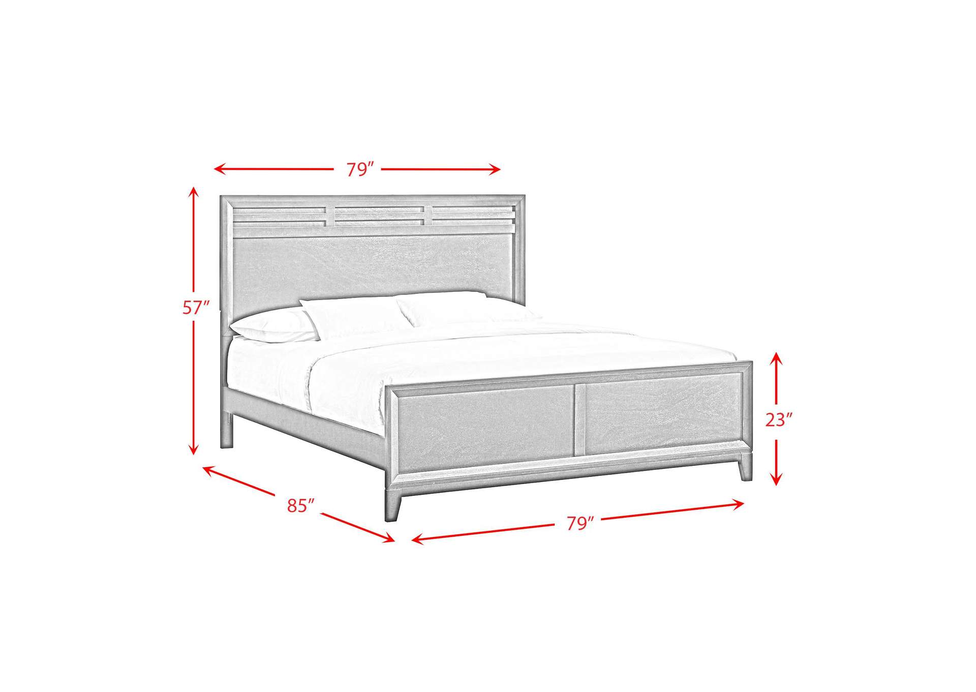 Beaumont King Panel Bed In Merlot image 6