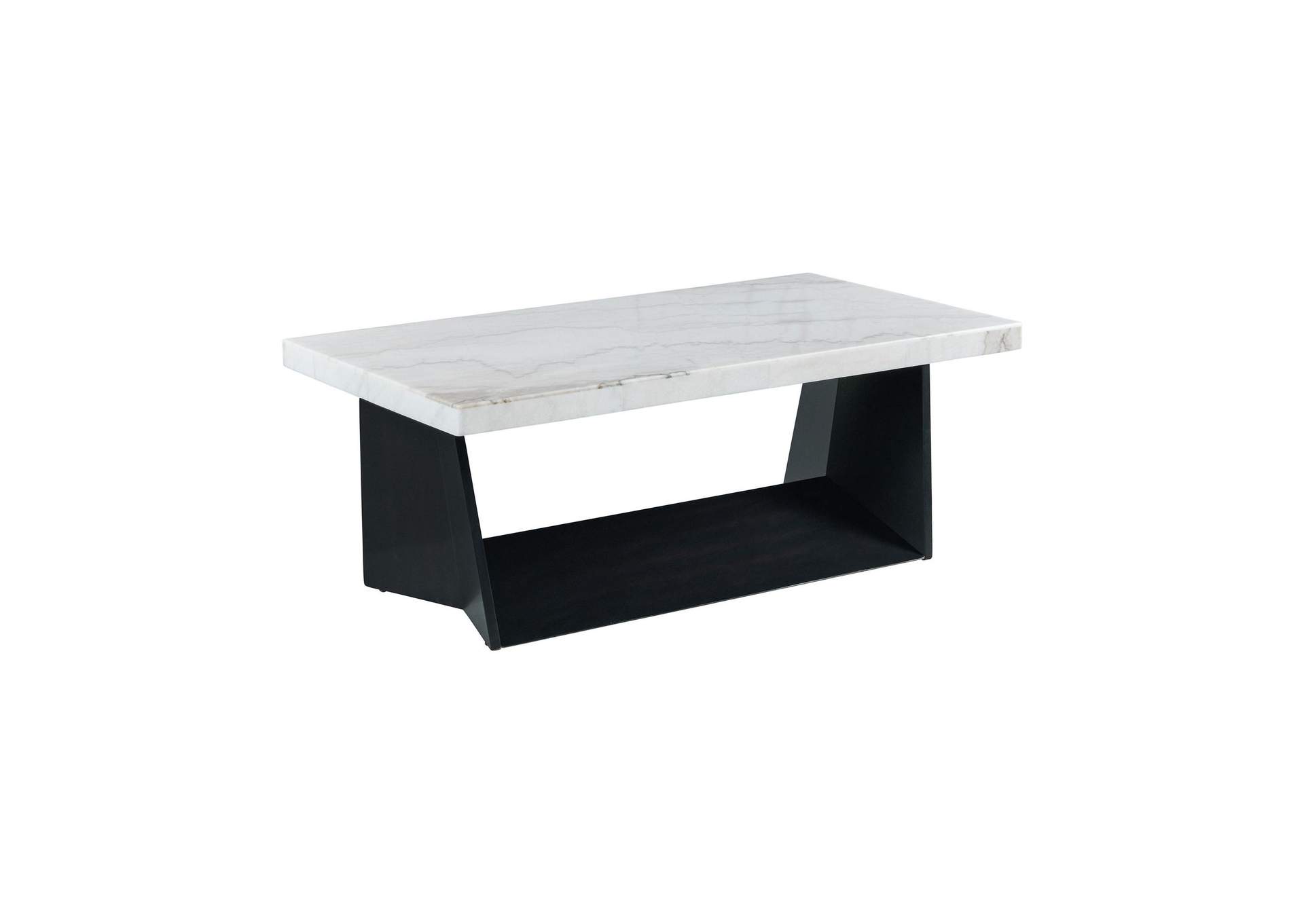 Beckley Coffee Table Complete In White Marble Top image 7