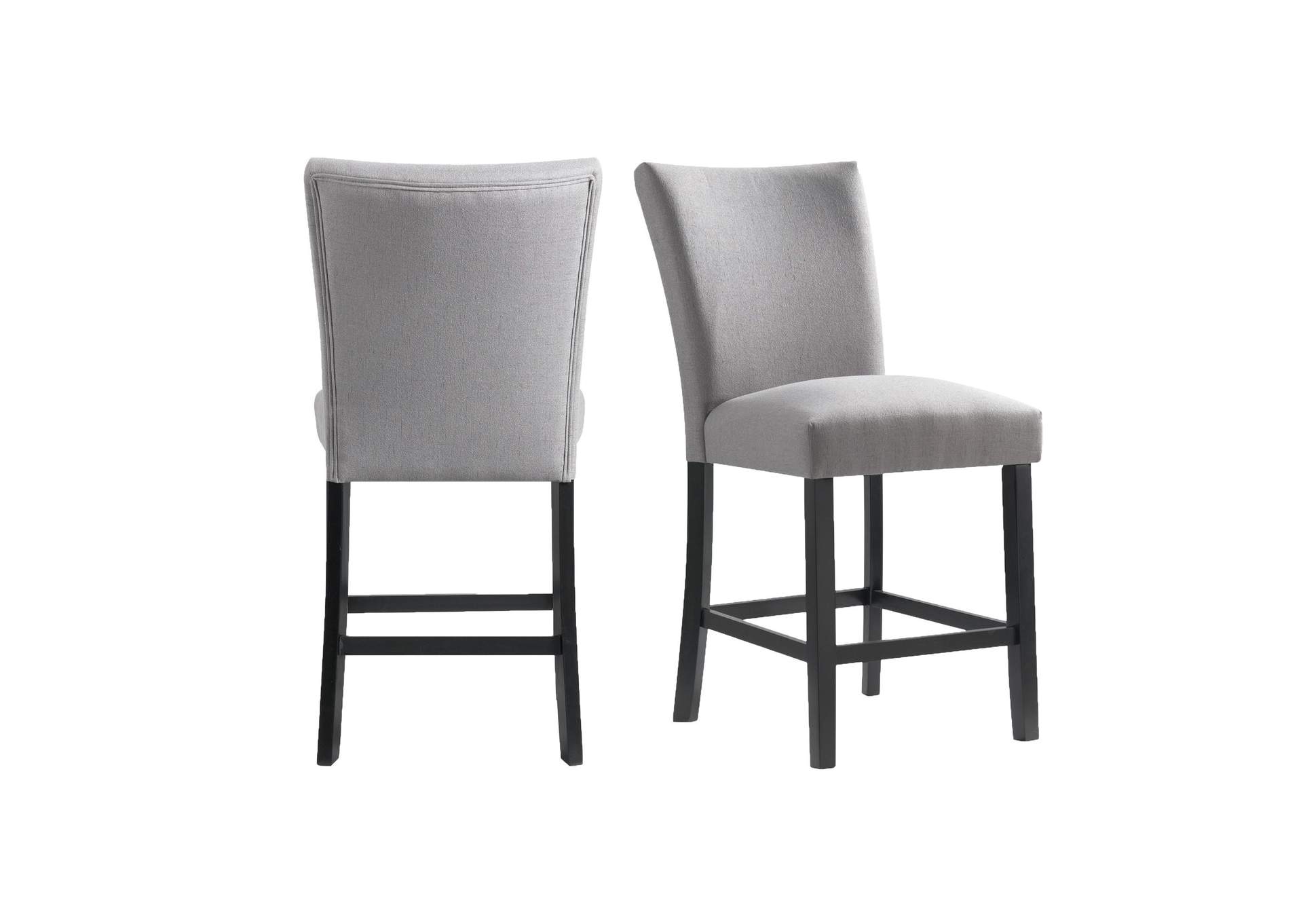 Beckley Counter Side Chair With Dark Grey Linen No Nailhead 2 Per Pack image 3