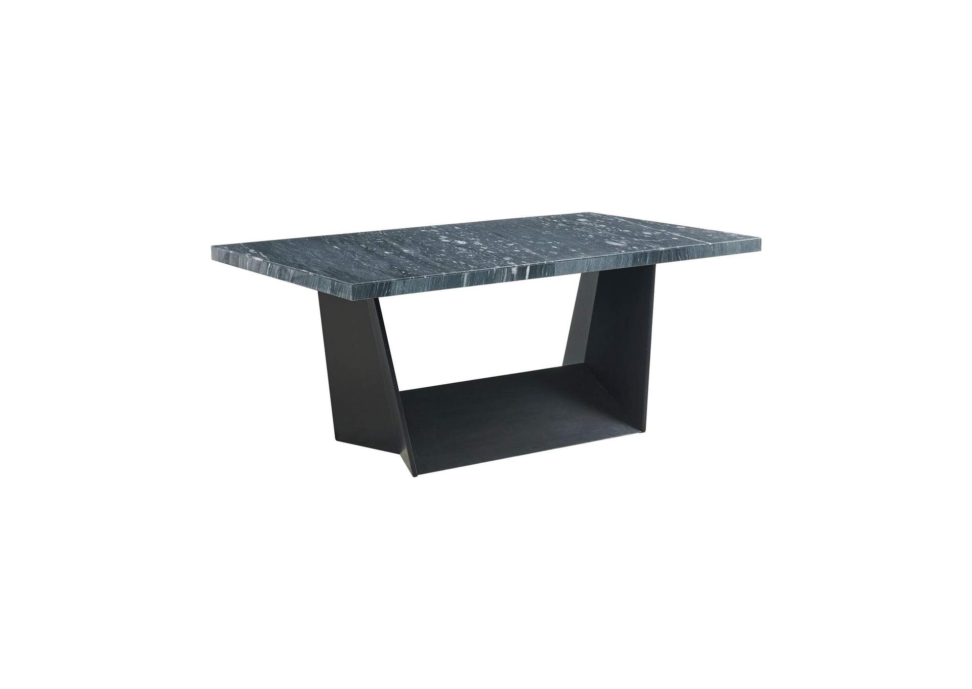 Beckley Dining Table In Dark Marble Top image 7