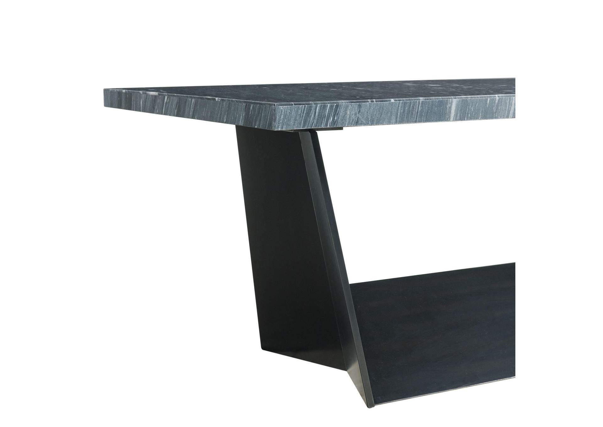 Beckley Dining Table In Dark Marble Top image 3