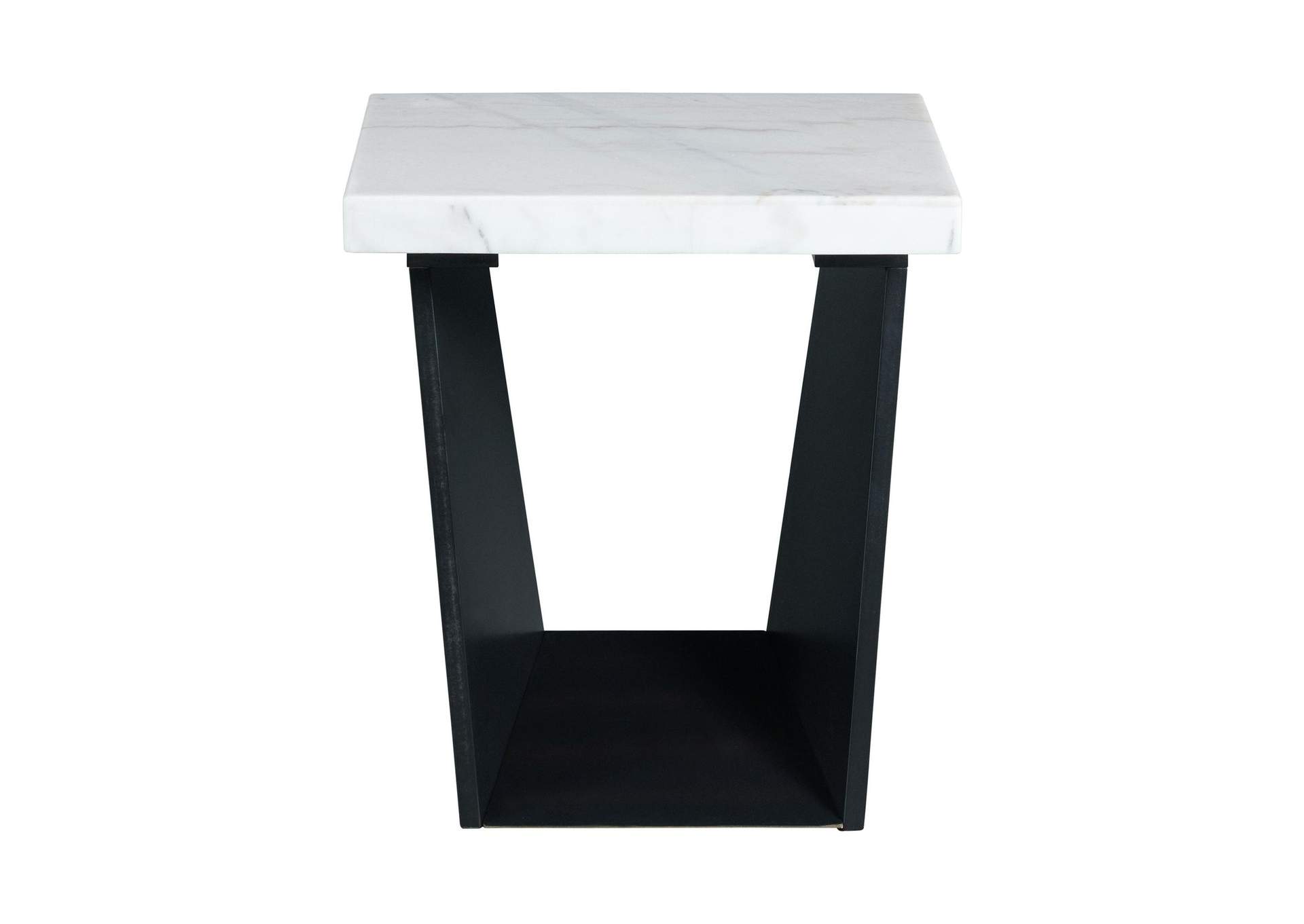 Beckley End Table Complete In White Marble Top image 7