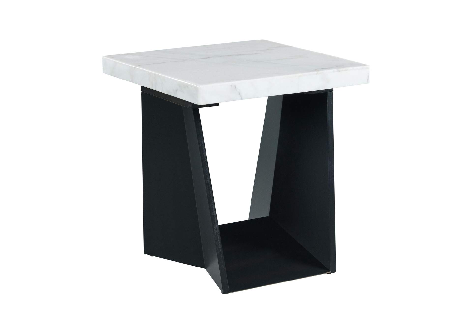 Beckley End Table Complete In White Marble Top image 6