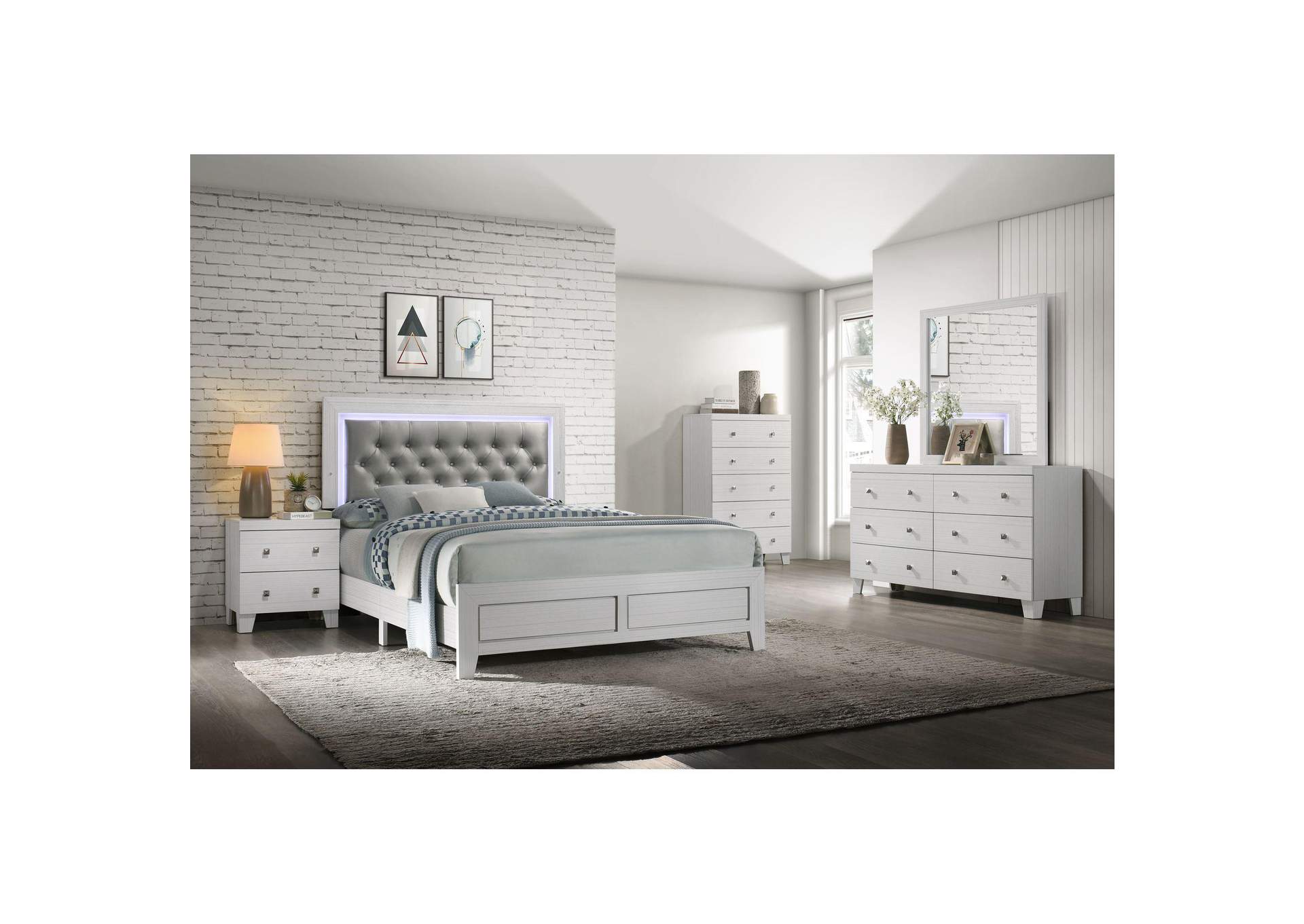 Belinda Nightstand In White image 1