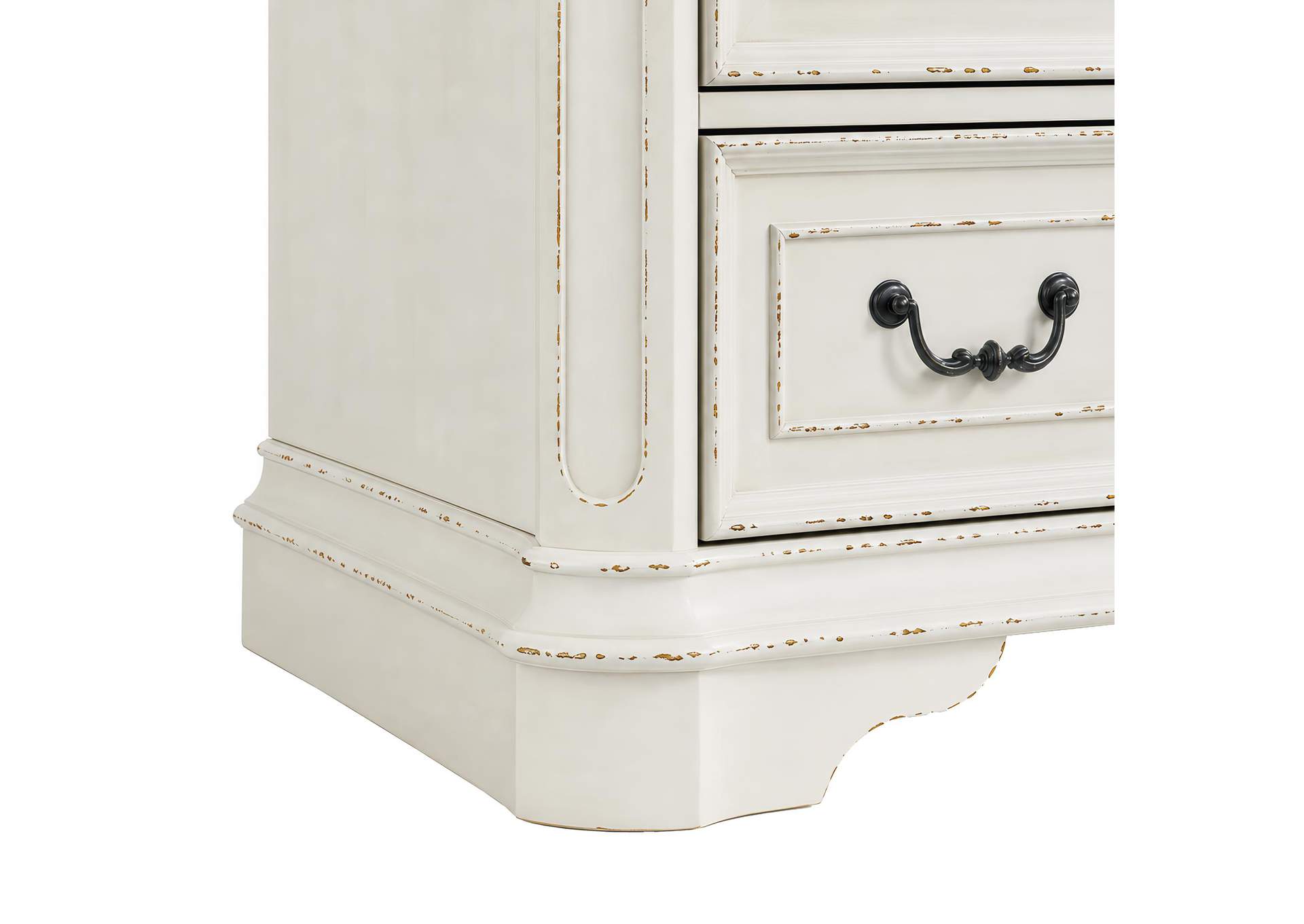 Bellevue 5 - Drawer Chest In Walnut And Antique White image 6