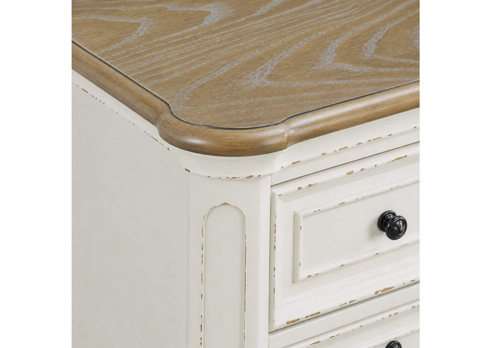 Bellevue 5 - Drawer Chest In Walnut And Antique White image 4