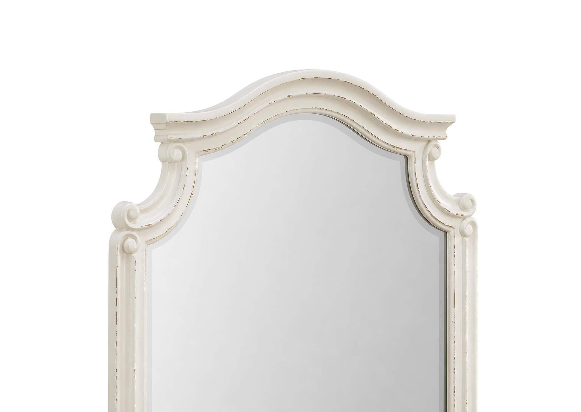 Bellevue Dresser And Mirror Set In Walnut And Antique White image 4