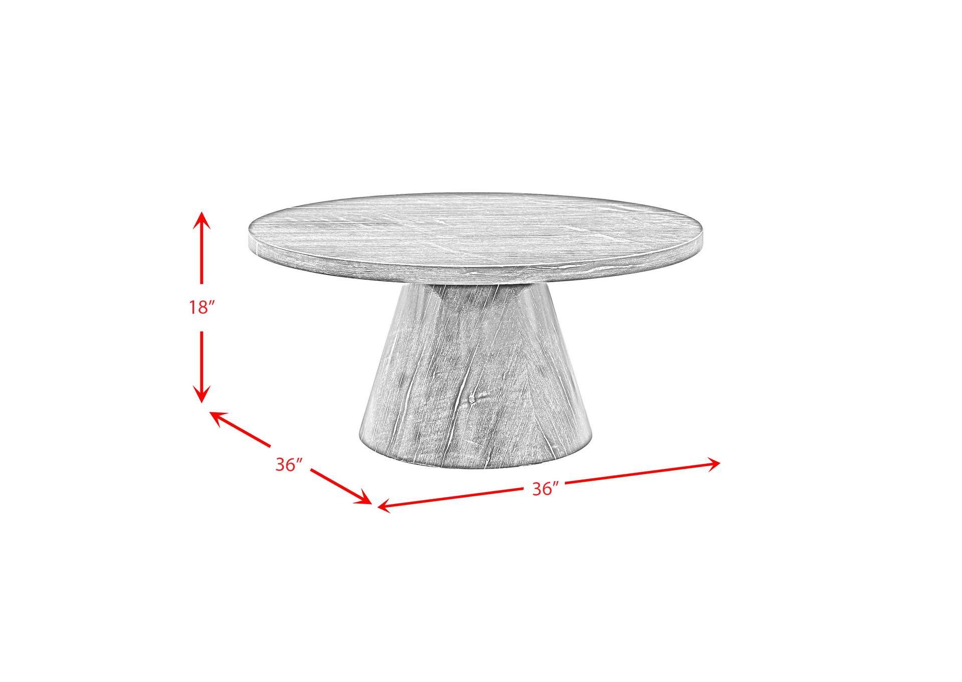 Bellini Round Occasional Coffee Table Complete In White image 6