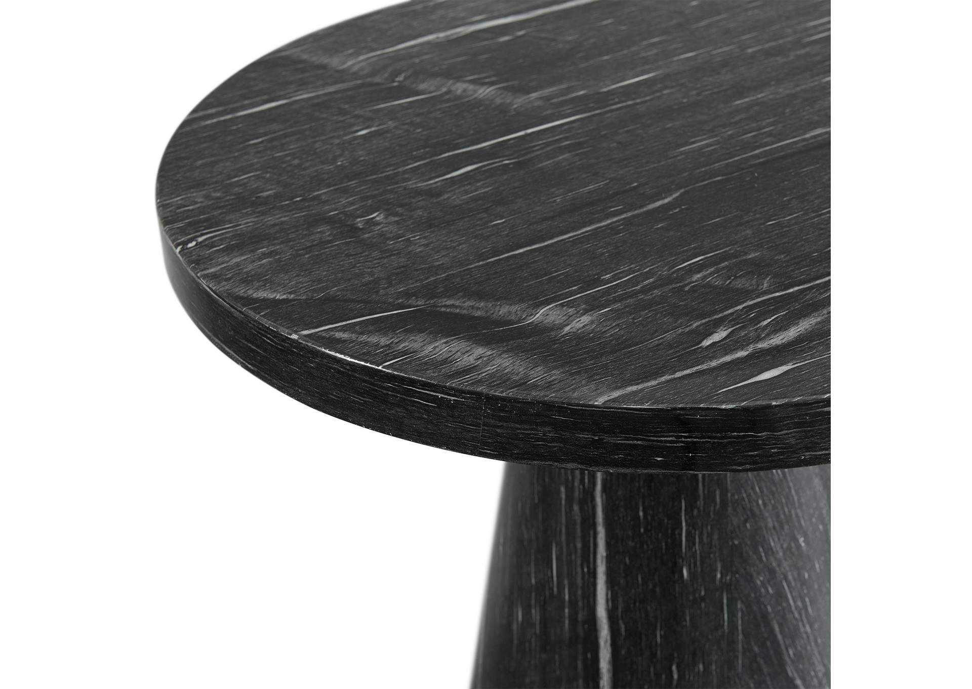 Bellini Round Occasional End Table Complete In Grey image 3
