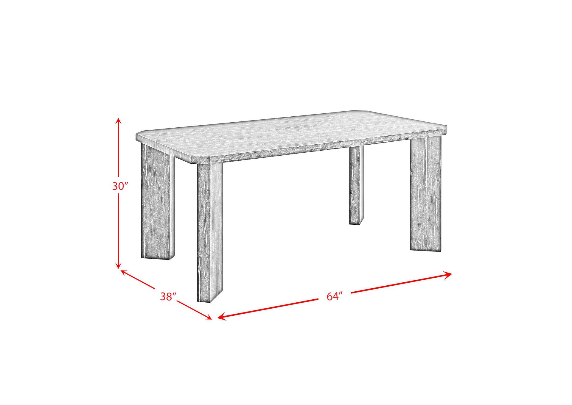 Bellini Rectangle Dining Table Complete In White image 5