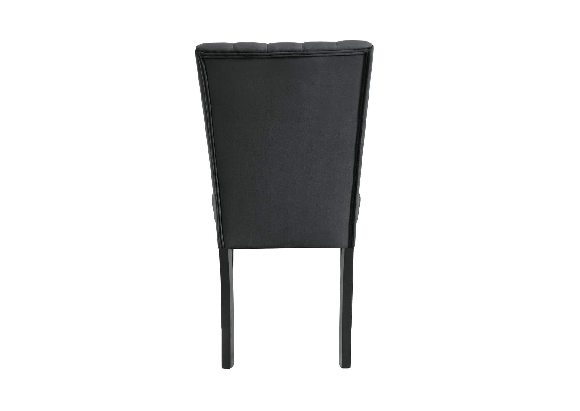 Bellini Side Chair In Black Velvet 2 Per Pack image 11