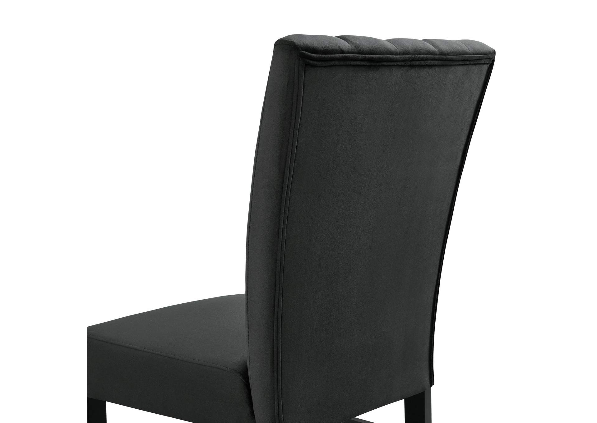 Bellini Side Chair In Black Velvet 2 Per Pack image 5